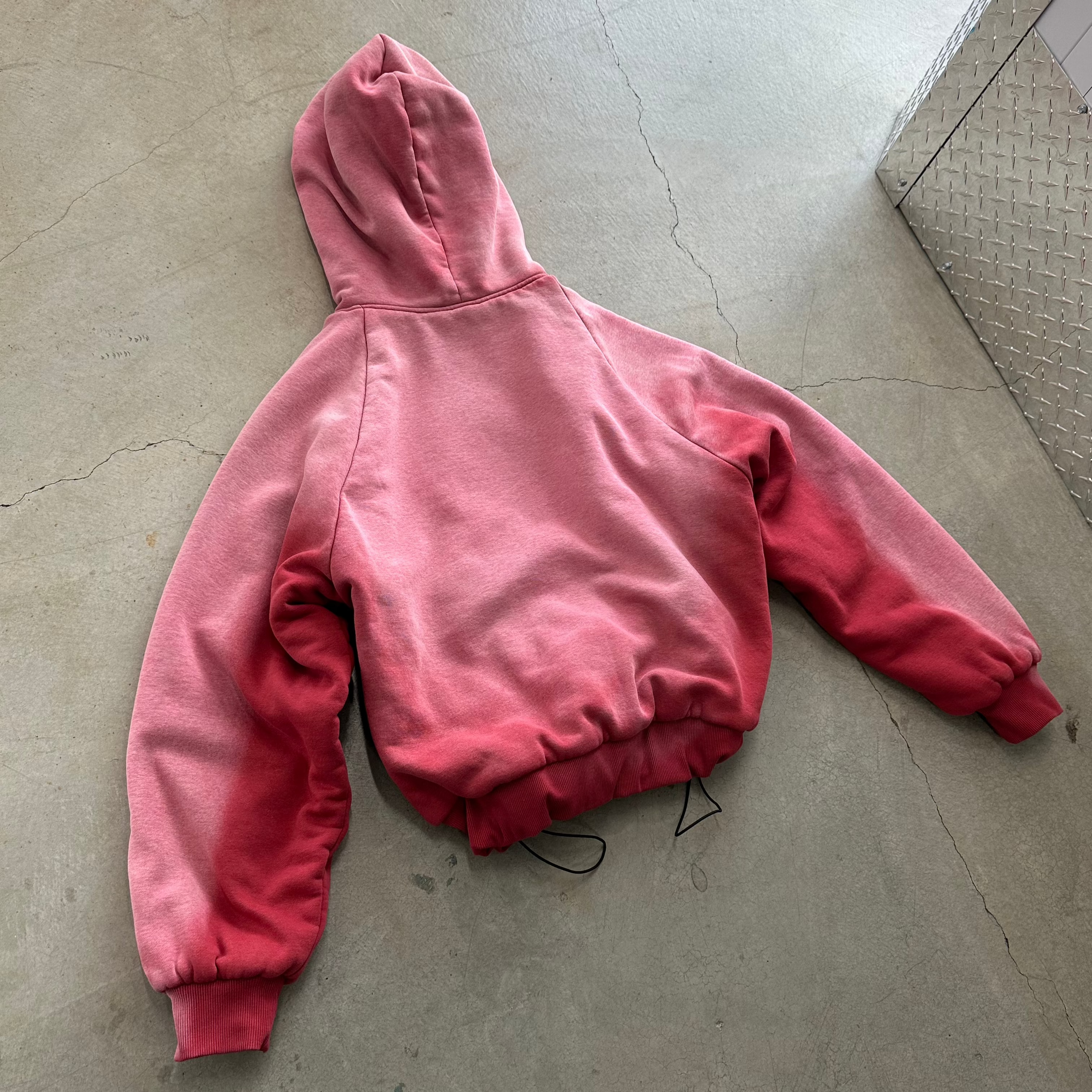 "BLUSH" BARE ZIP UP HOODIE