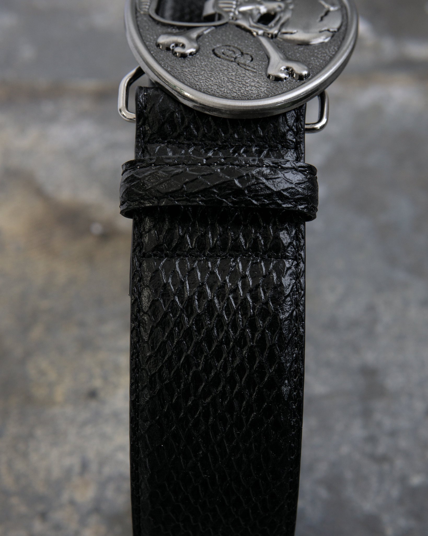 028 - "Expire" Python Leather Belt