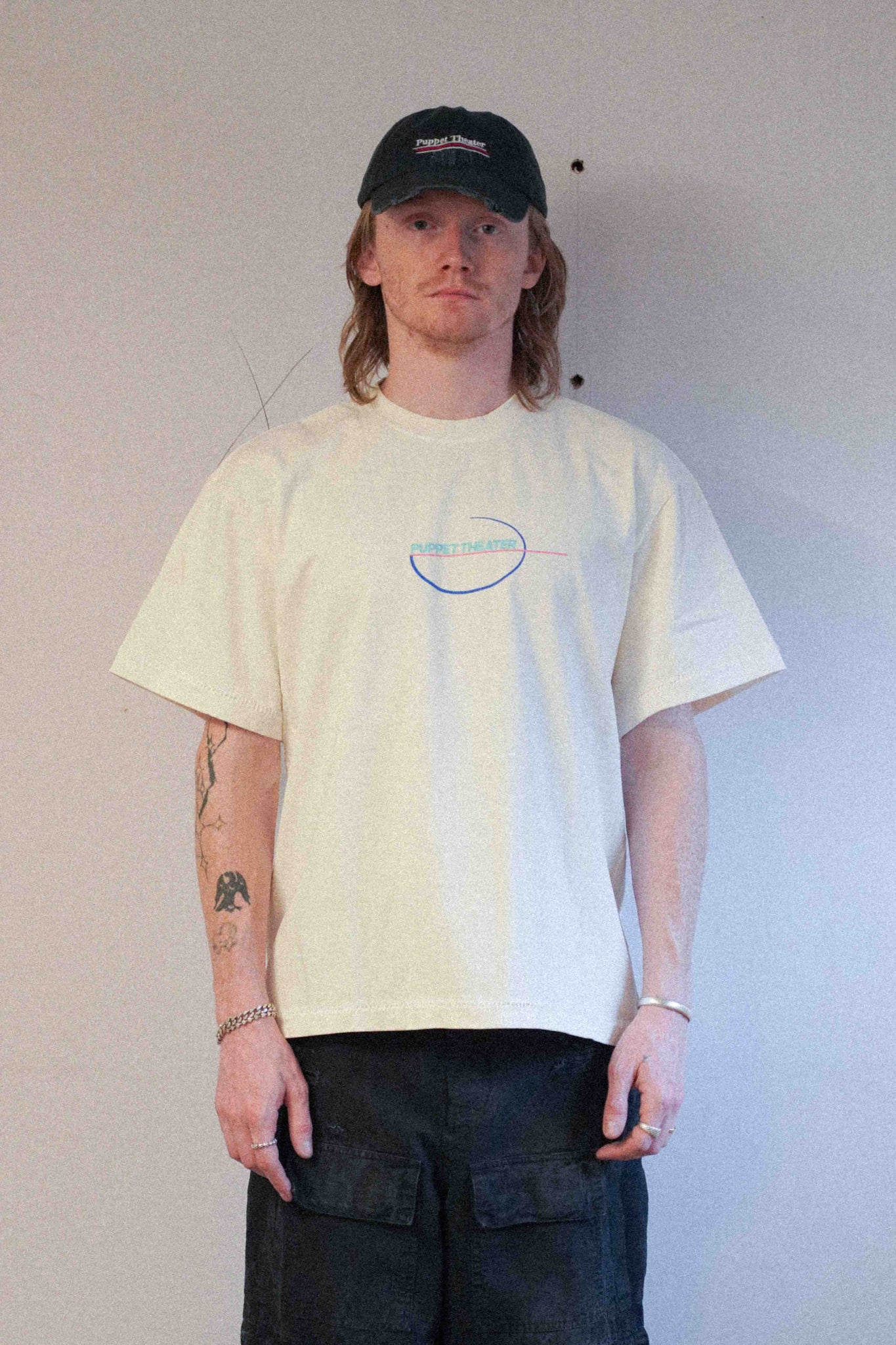 Painkiller Tee in Archive White - Puppet Theater