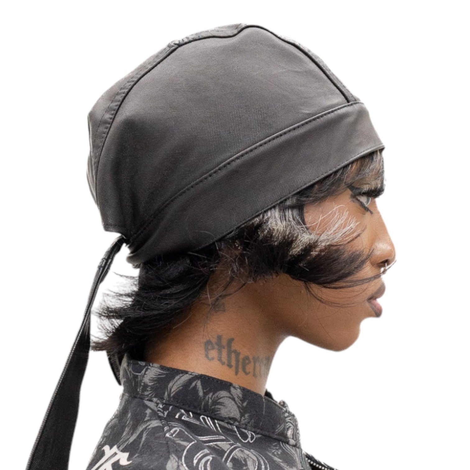 Leather Moto Cap