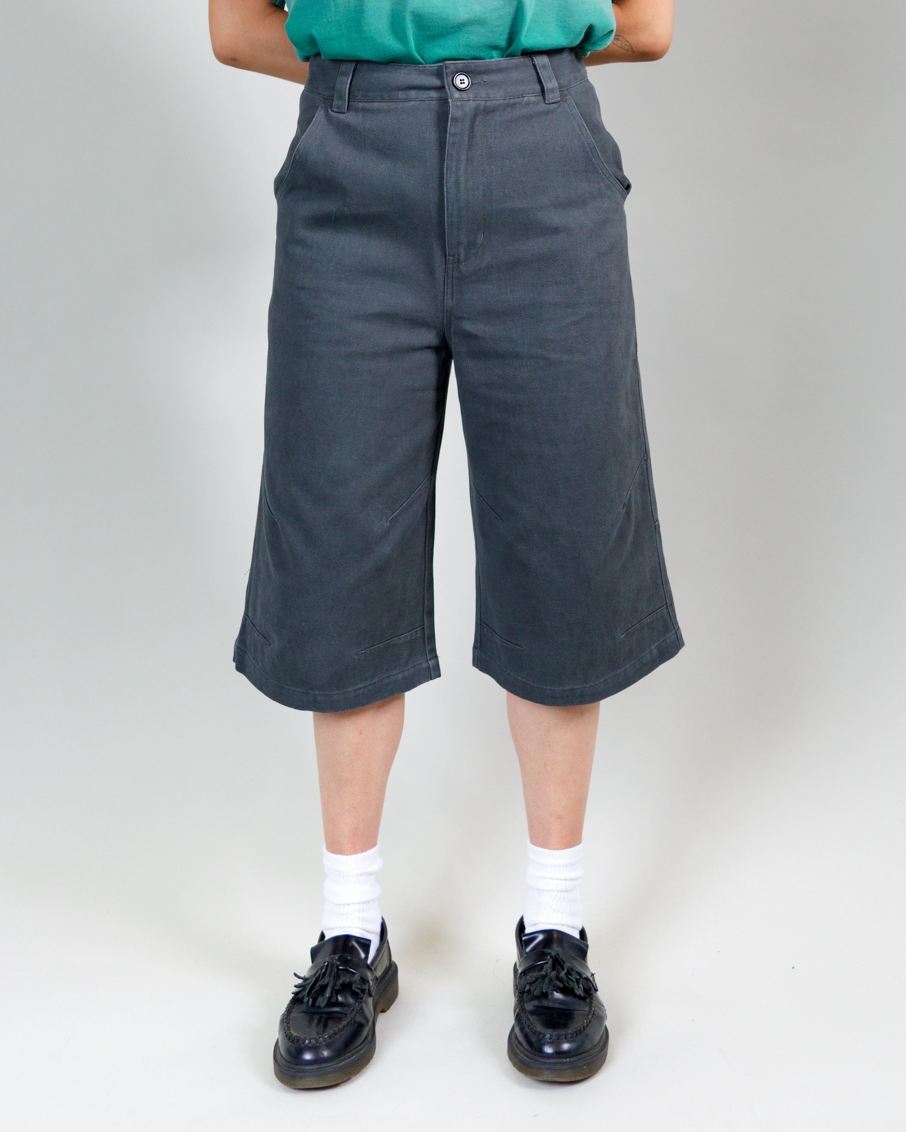 Darted Knee Long Short