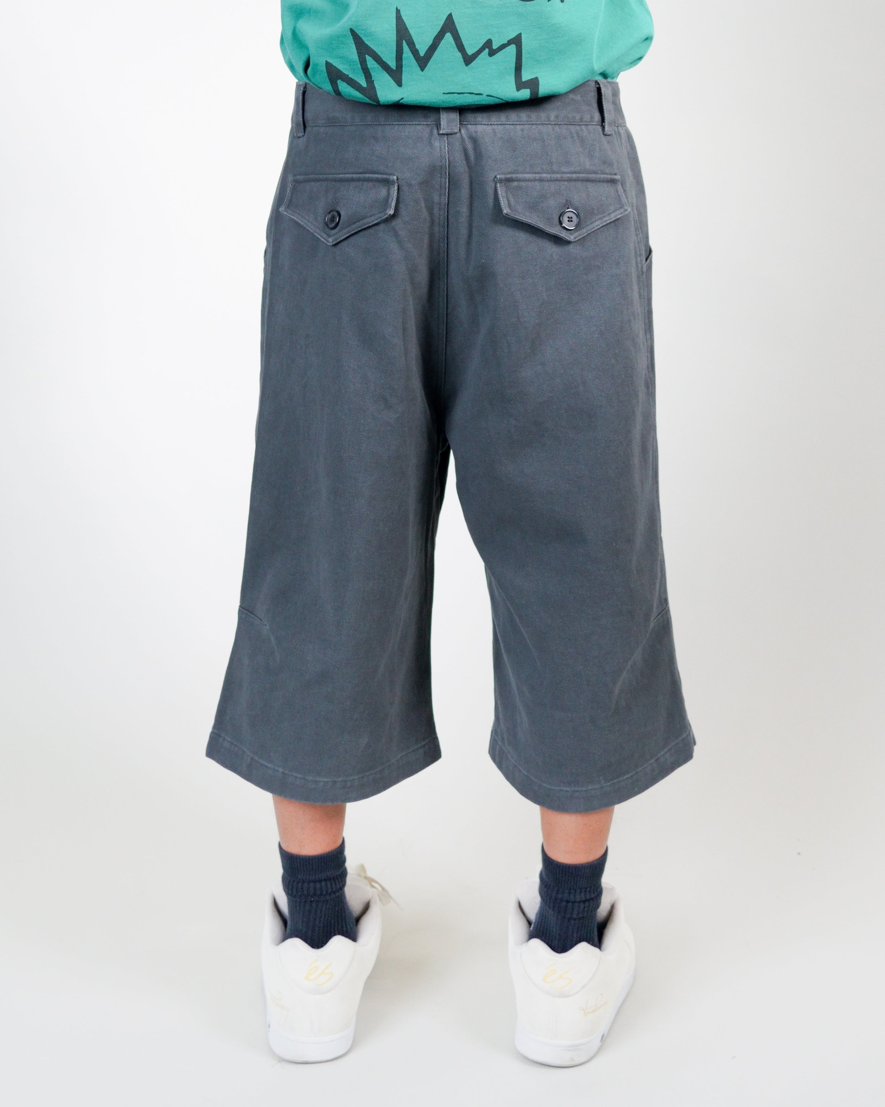 Darted Knee Long Short