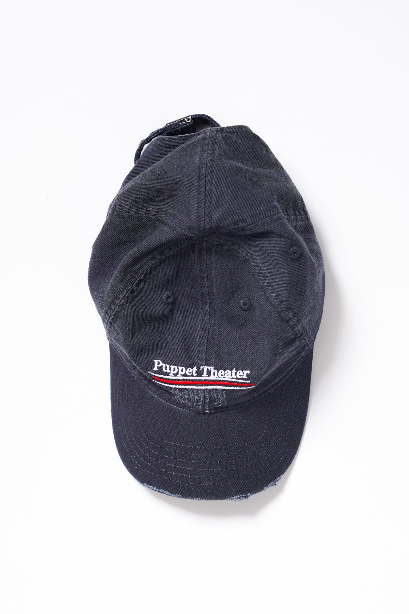 Political Joke Cap in Washed Black - Puppet Theater