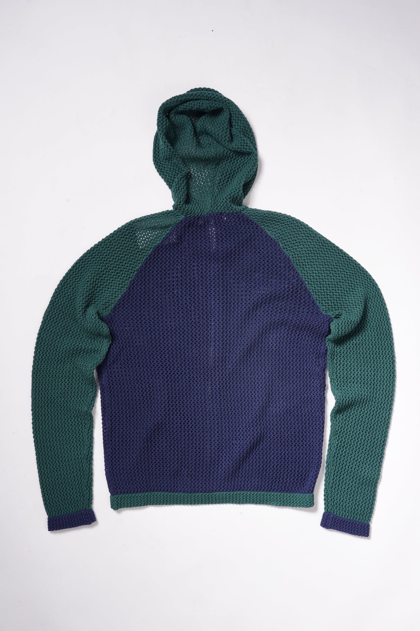 Naive Gauge Zip-up Hoodie in Moss/Midnight - Puppet Theater