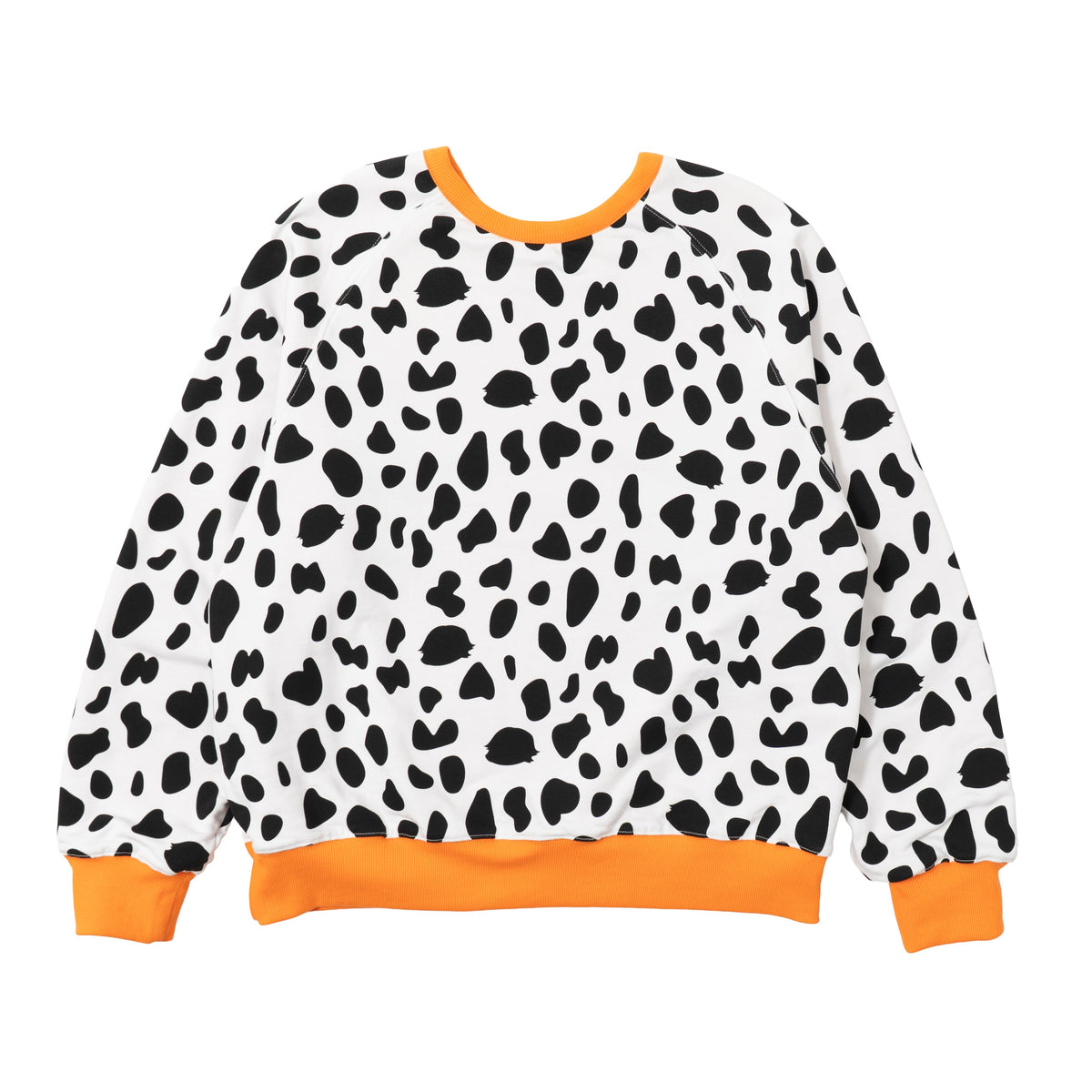 Reversible DWBI Crewneck - Orange/White