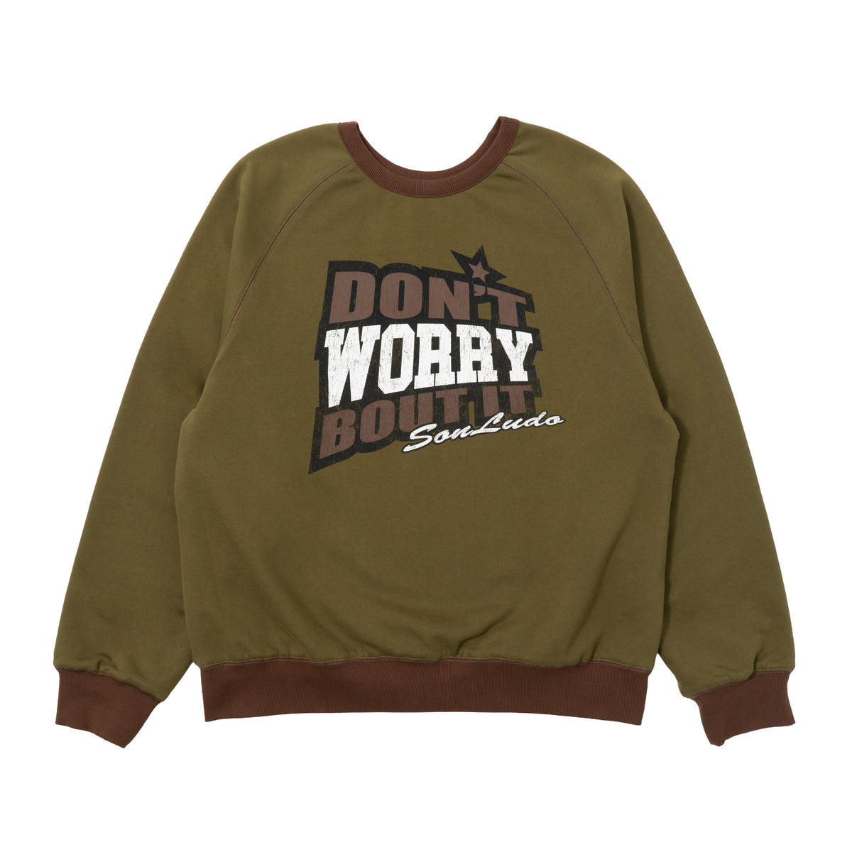 Reversible DWBI Crewneck - Brown/Pink