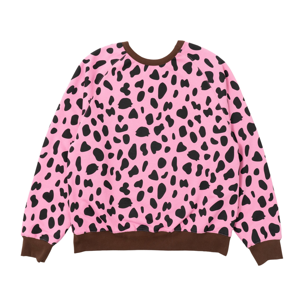 Reversible DWBI Crewneck - Brown/Pink