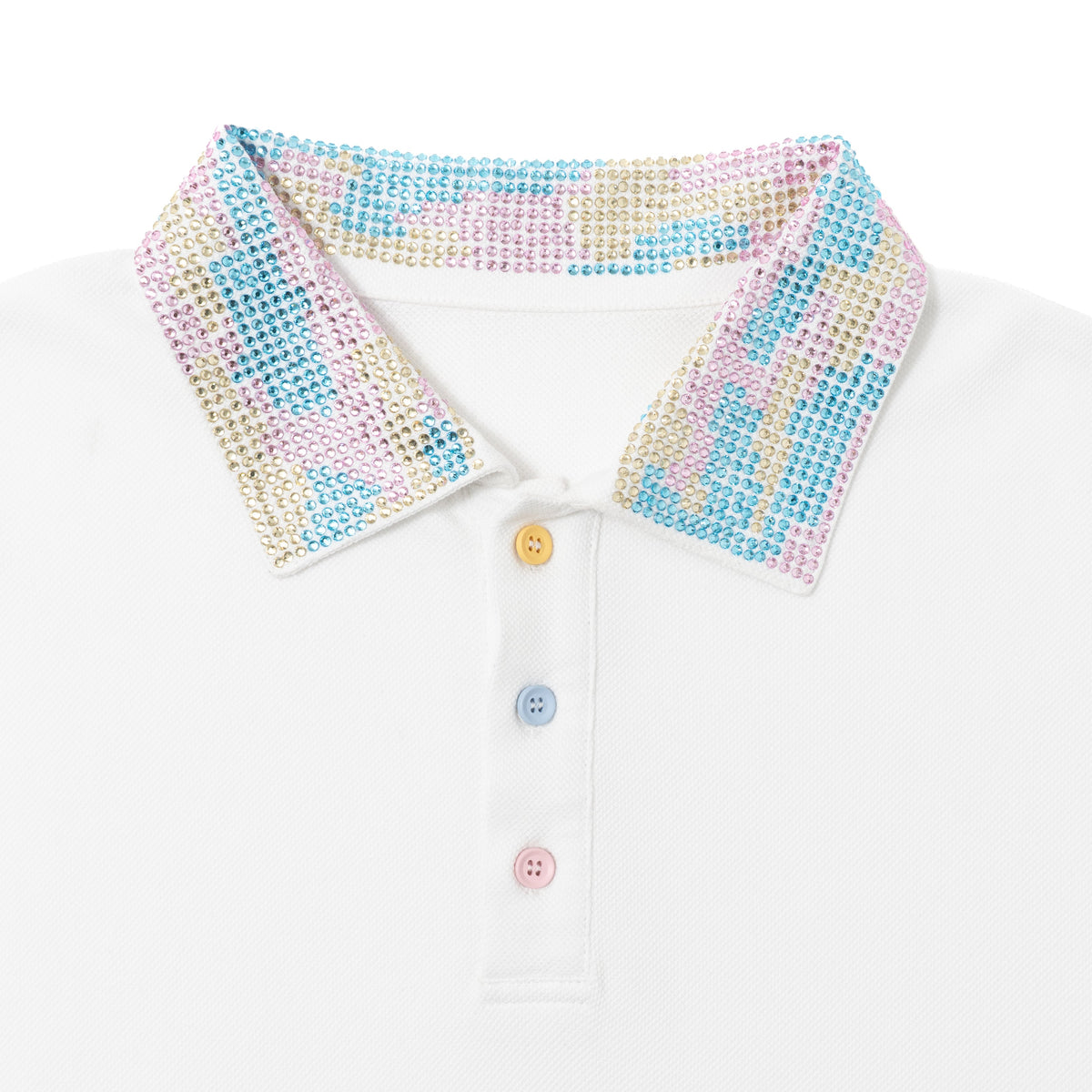 Ice On My Neck LS Polo - White