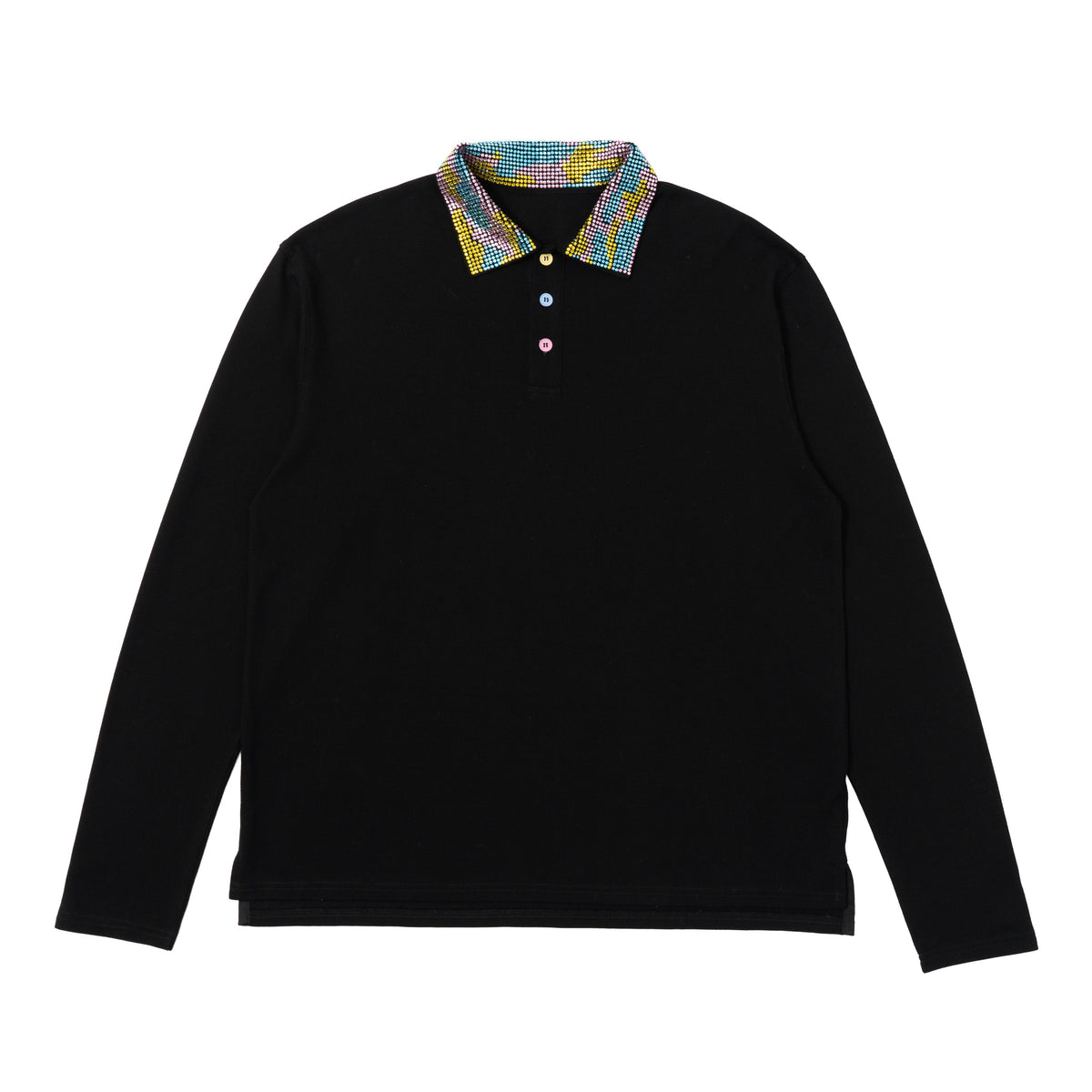 Ice On My Neck LS Polo - Black
