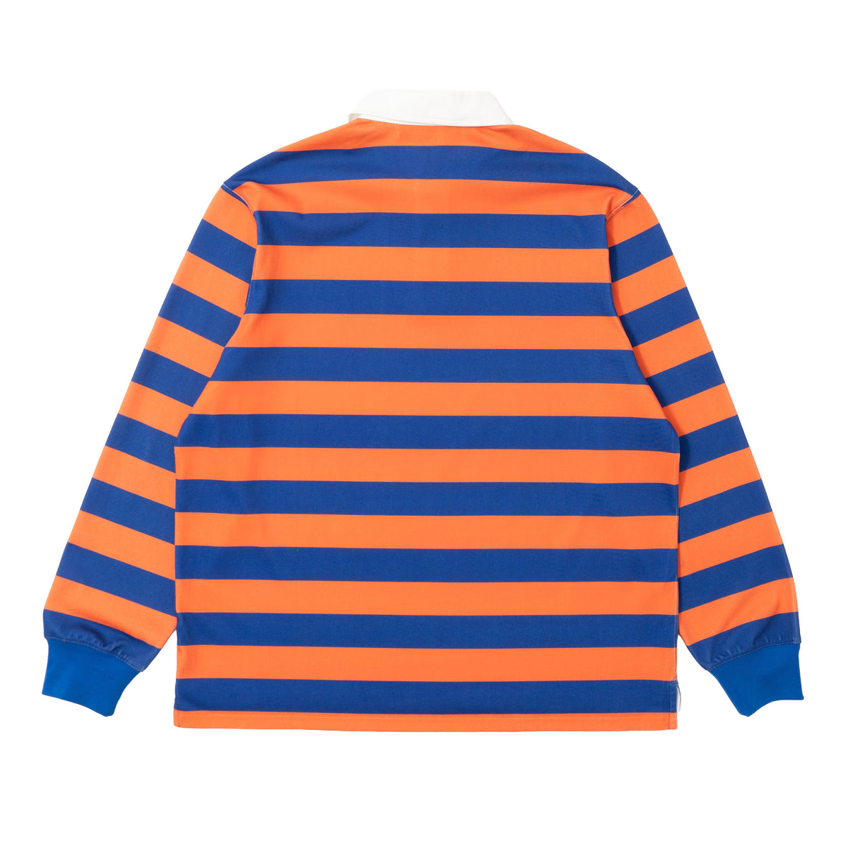 Yumi Striped LS Polo - Orange/Blue