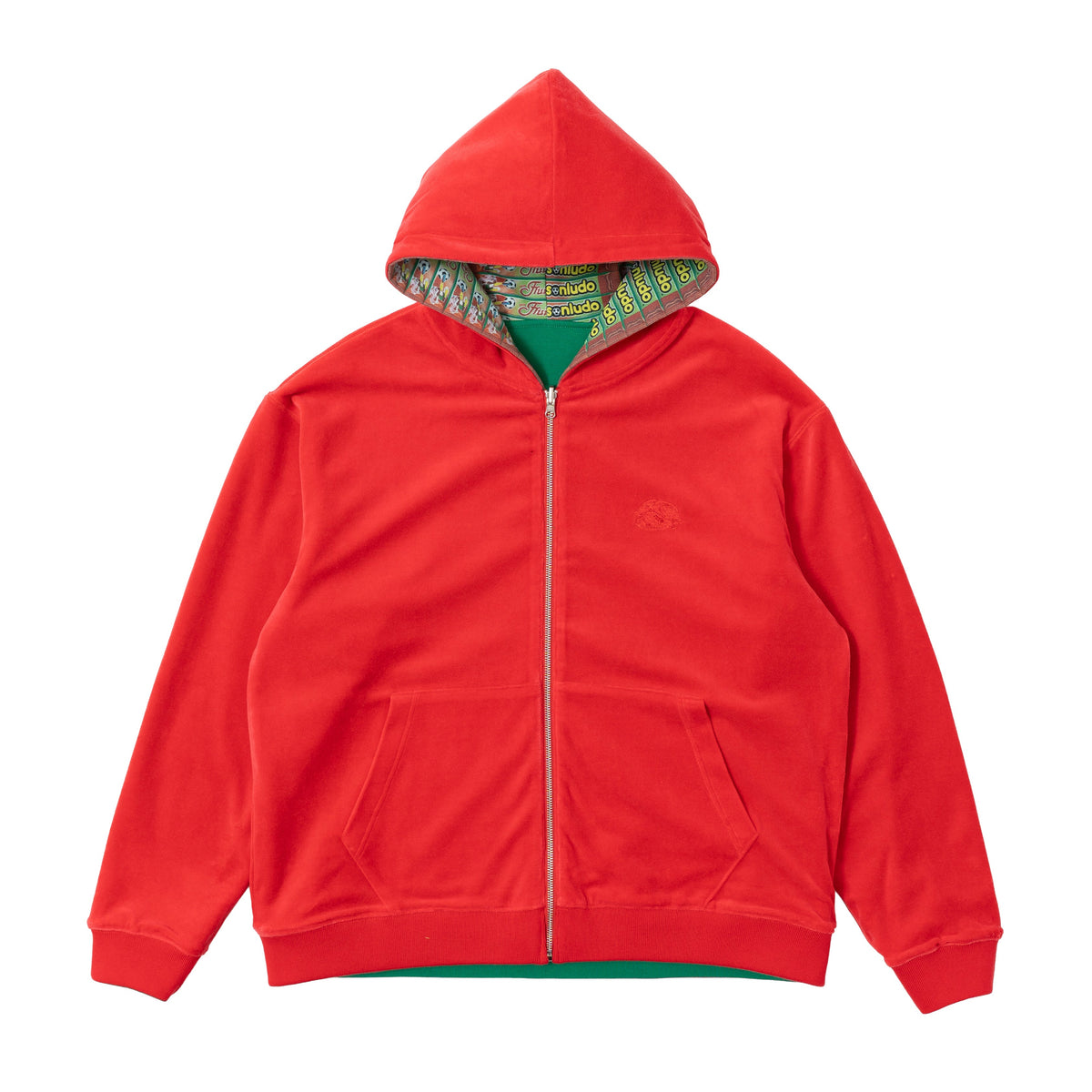 Reversible Goleador Zip Hoodie - Green/Red