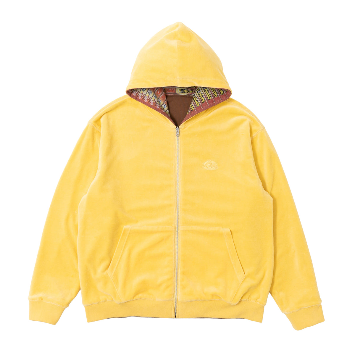 Reversible Goleador Zip Hoodie - Brown/Yellow