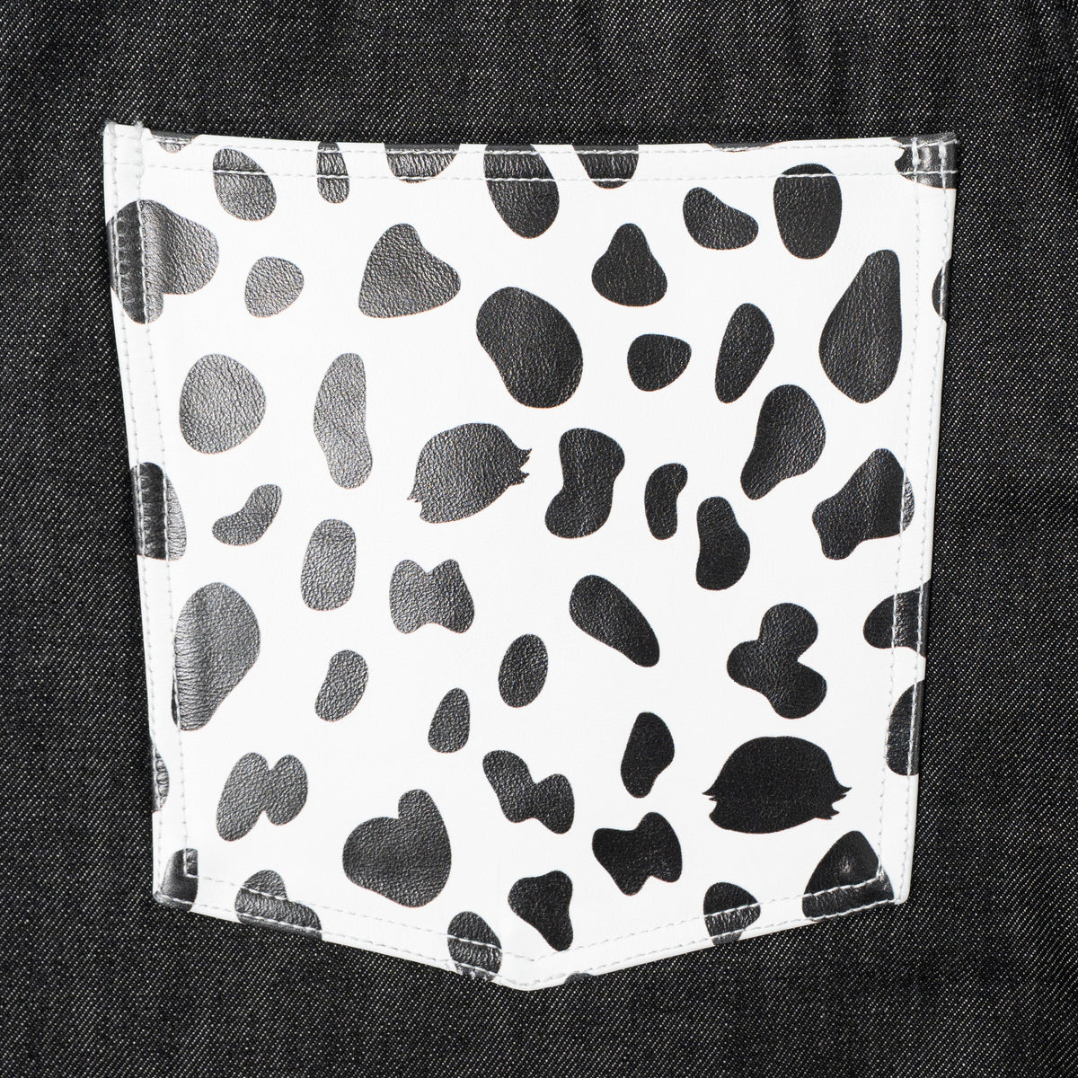 Dalmatian Leather Denim