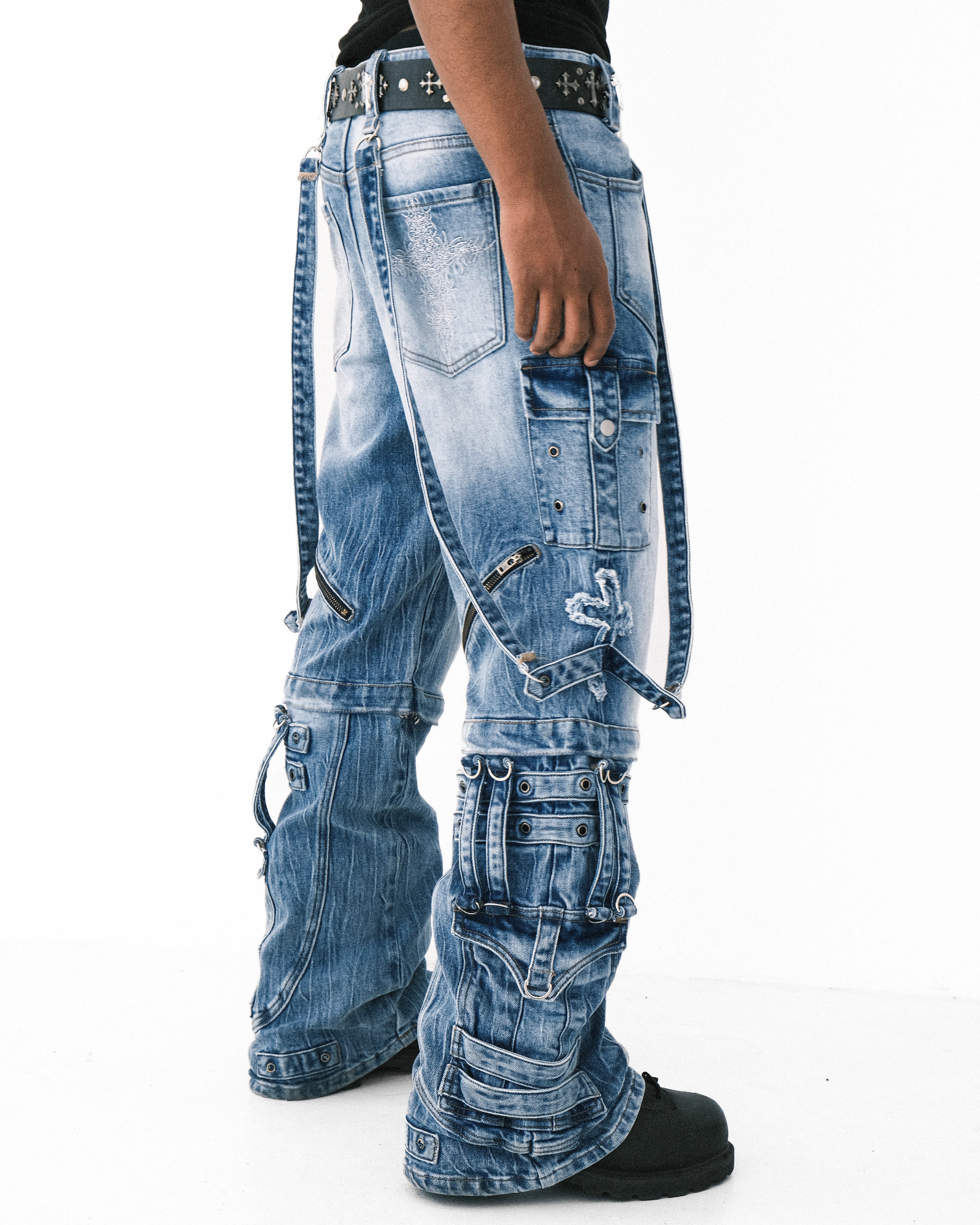 "Vanished" Raver Jeans V3 (Washed Blue)