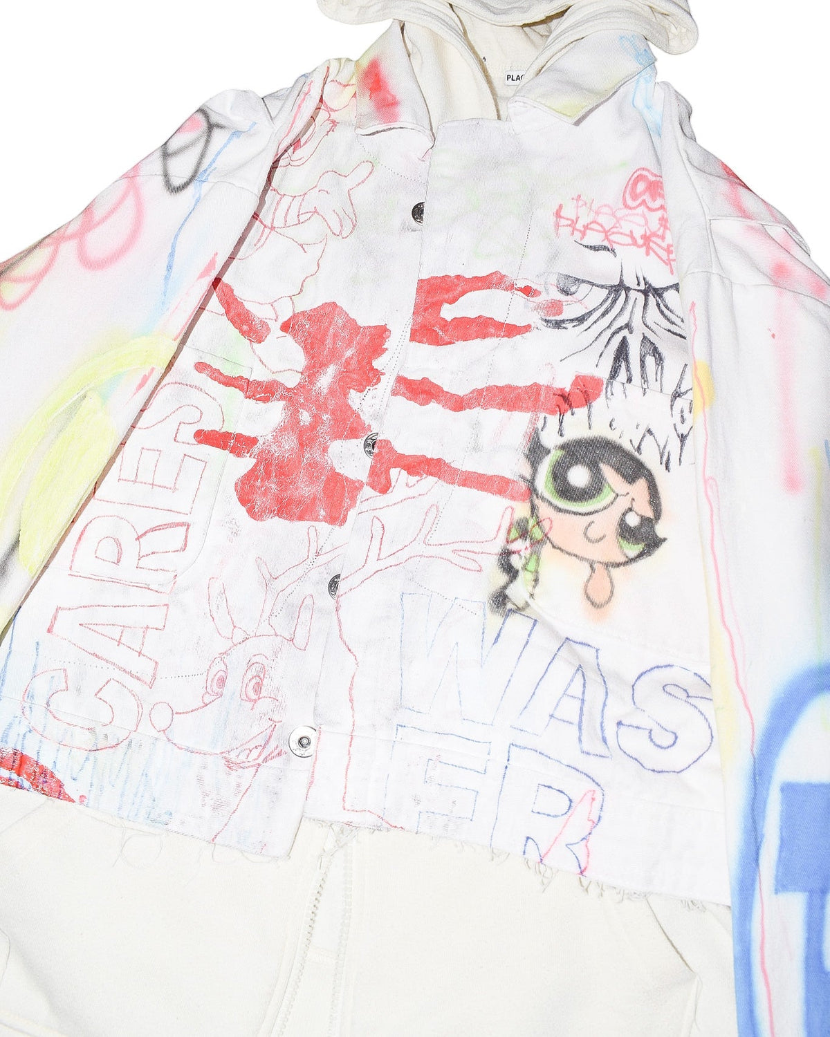 1/1 Denim/Zip Up Hoodie Jacket (L)