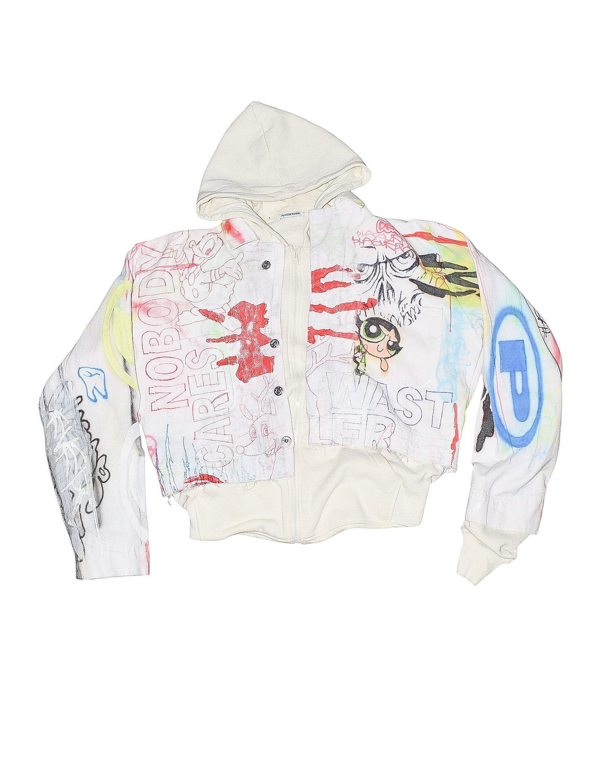 1/1 Denim/Zip Up Hoodie Jacket (L)