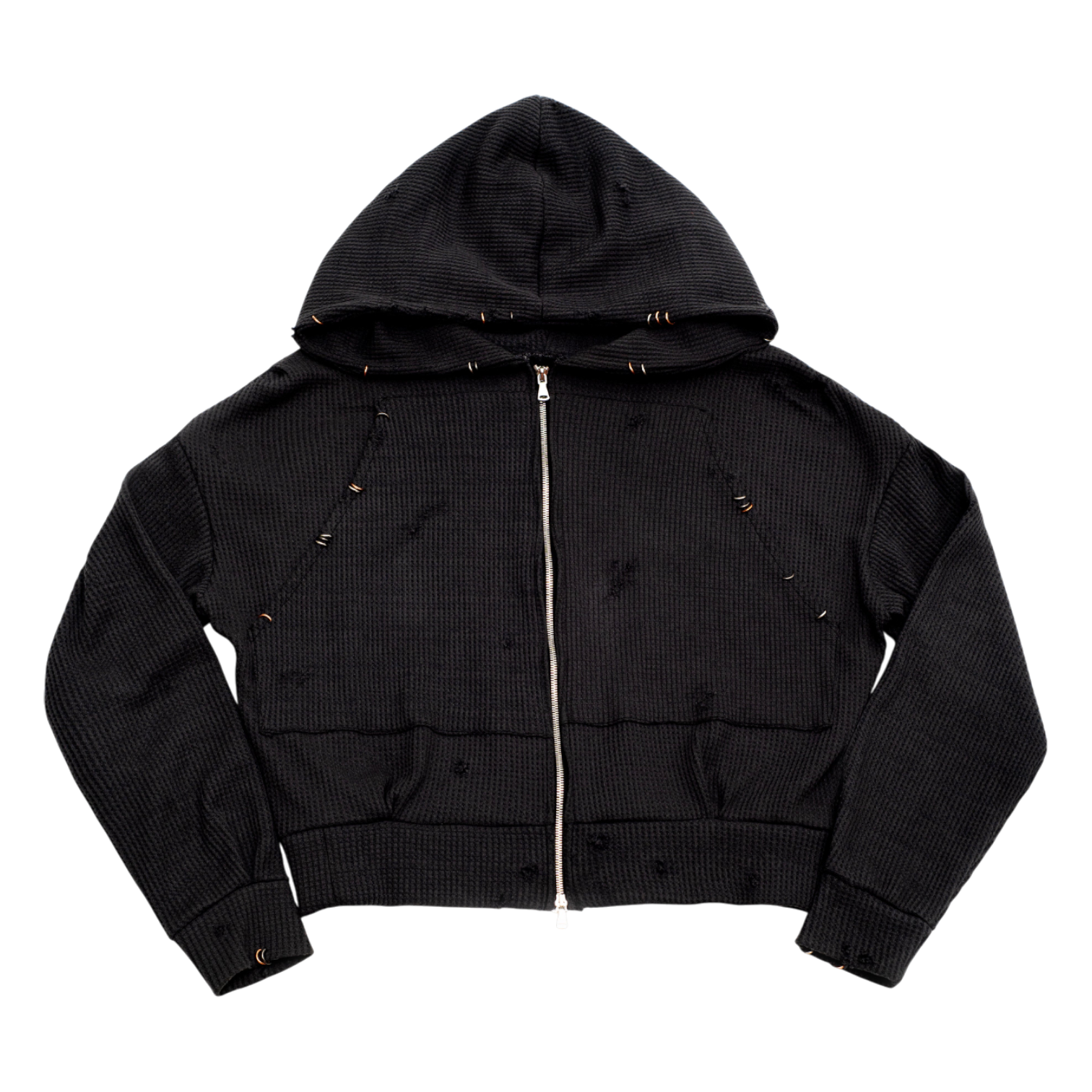 THERMAL ZIP-UP HOODIE