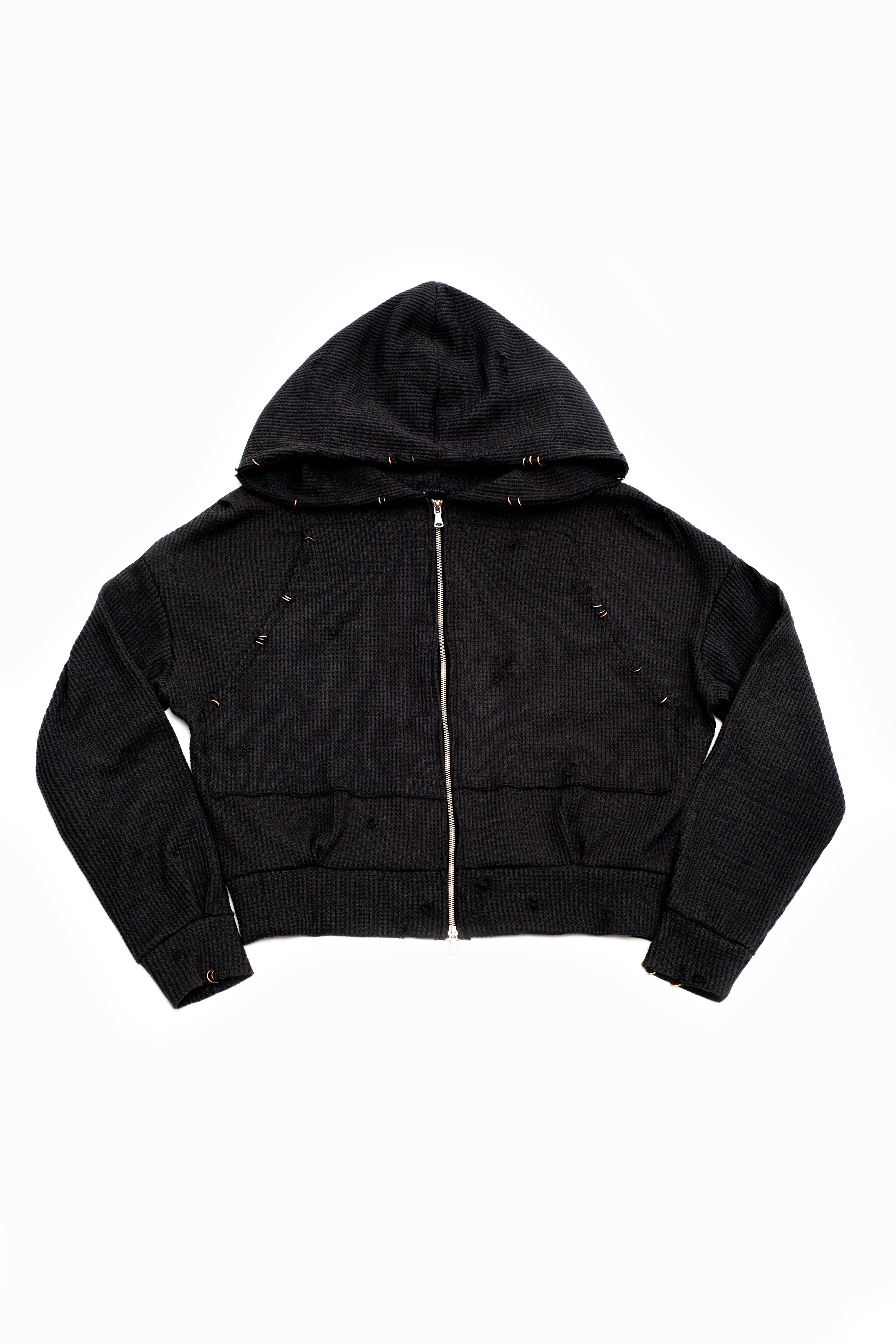 THERMAL ZIP-UP HOODIE