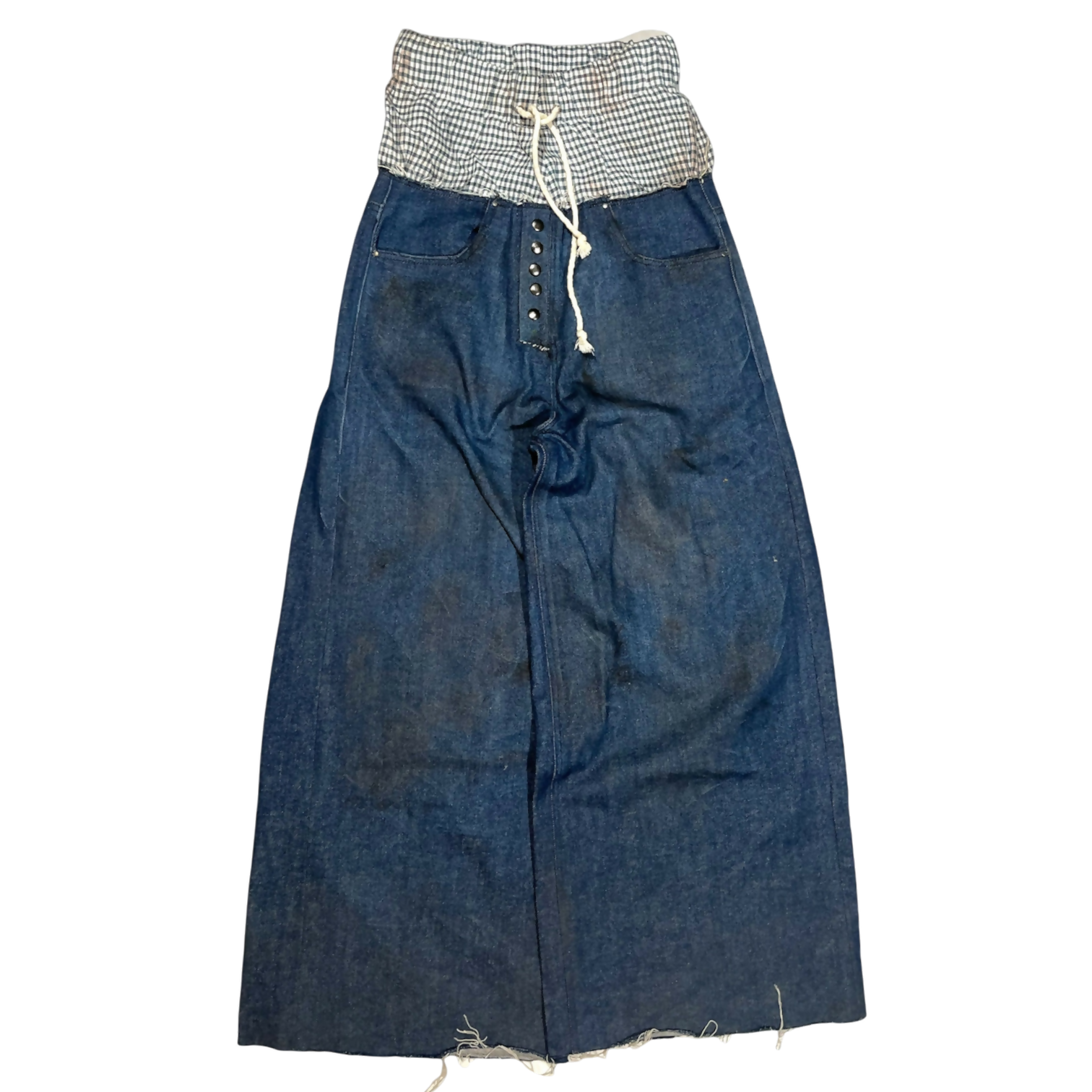 stacked flannel denim (baby blue)