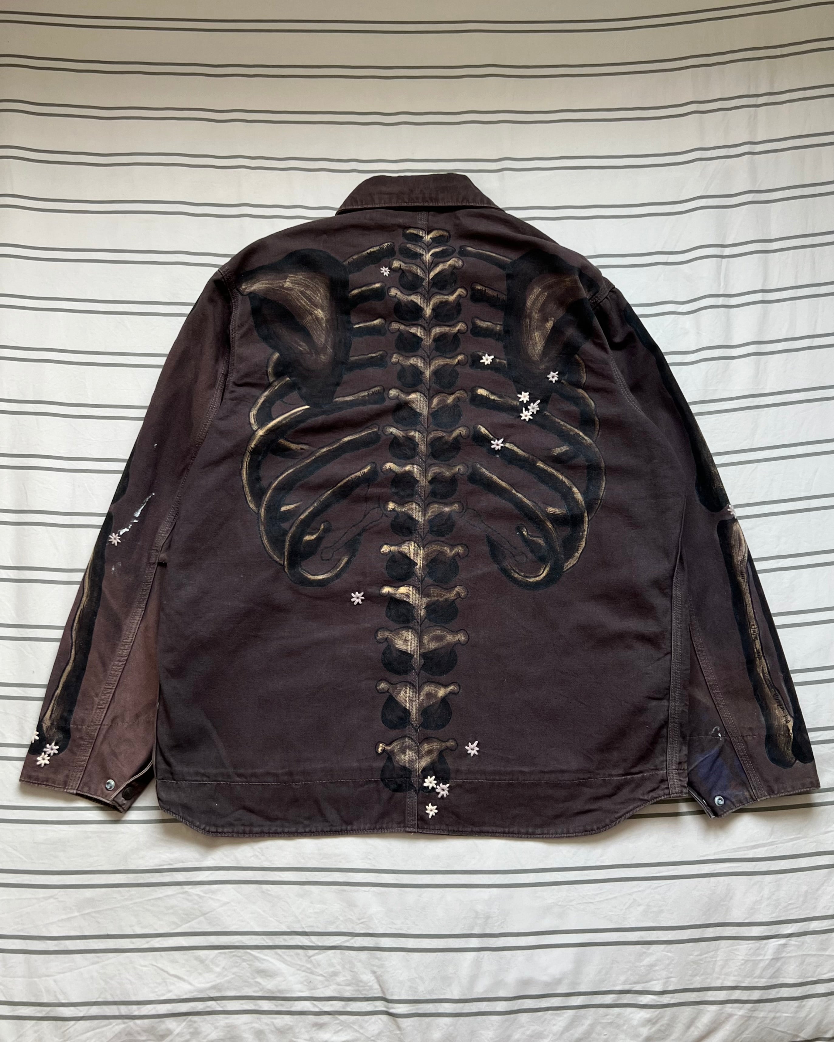 ""SKELETON' Faded Chocolate Workwear