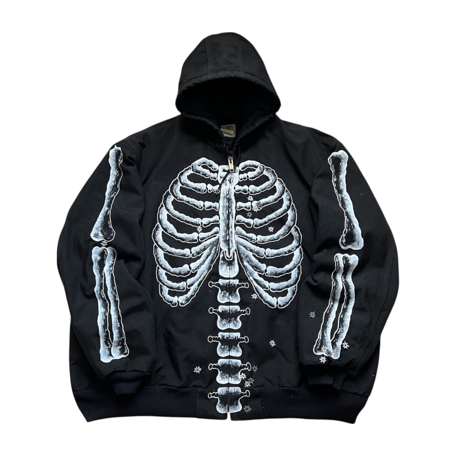 ""SKELETON Black Hoodie