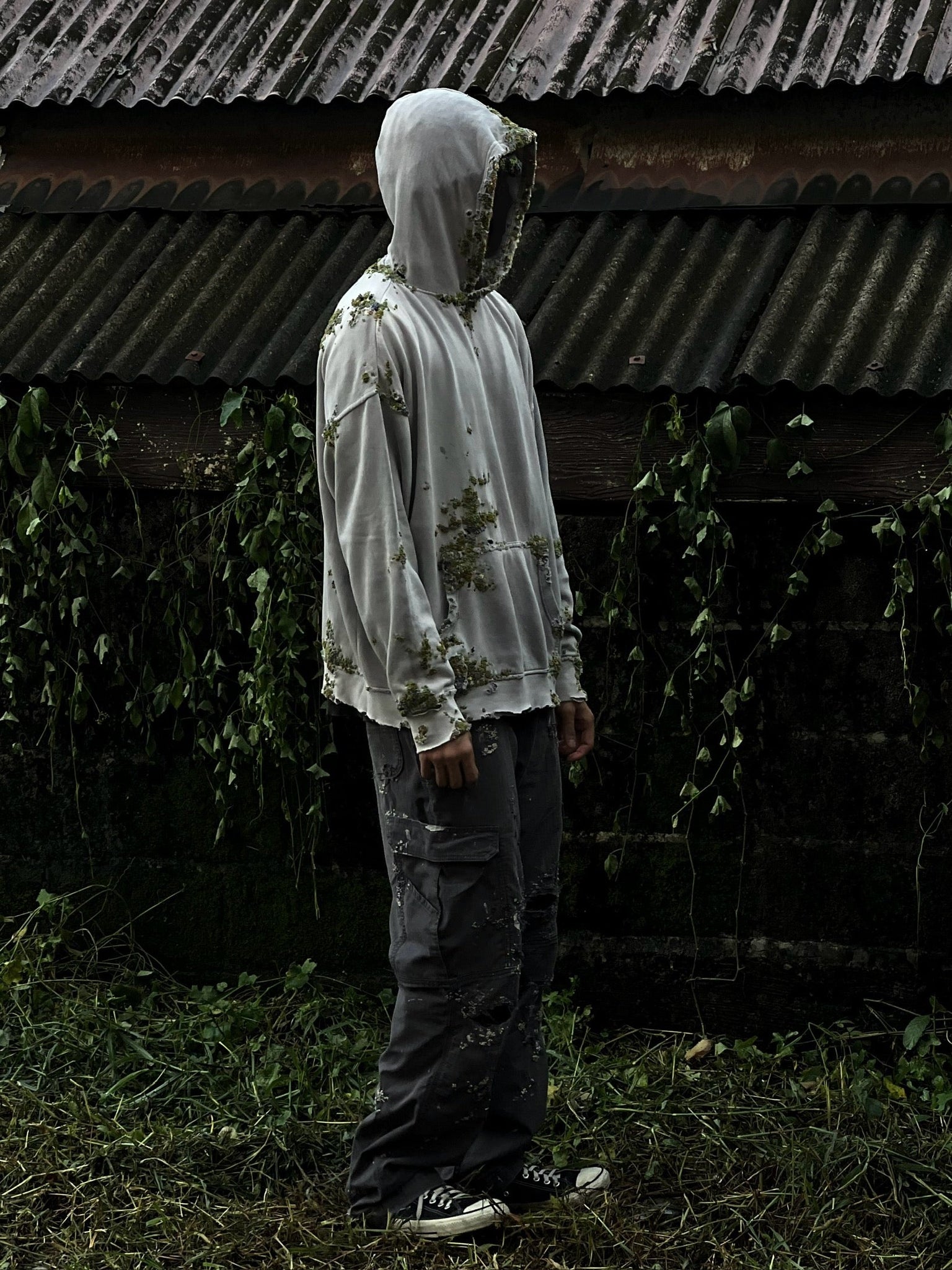 " Embroidered Dot Hoodie