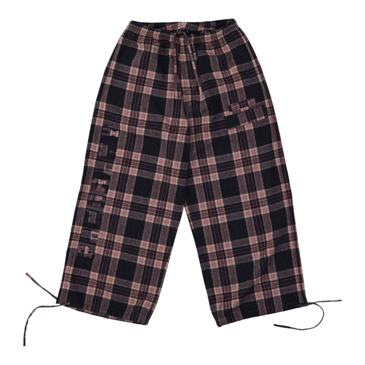 Prngrphy - Plaid Varsity Sweats (PINK/GREEN)