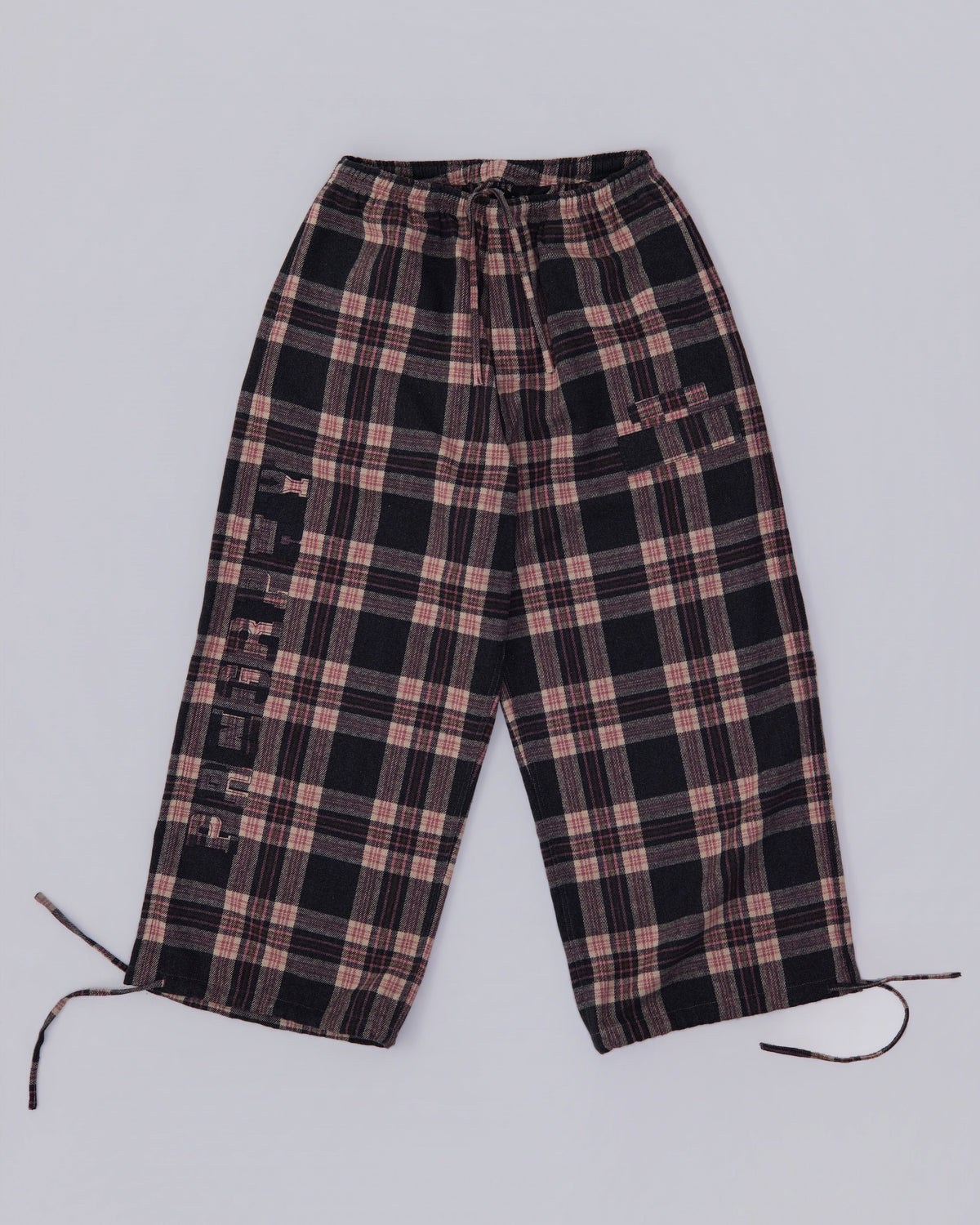Prngrphy - Plaid Varsity Sweats (PINK/GREEN)