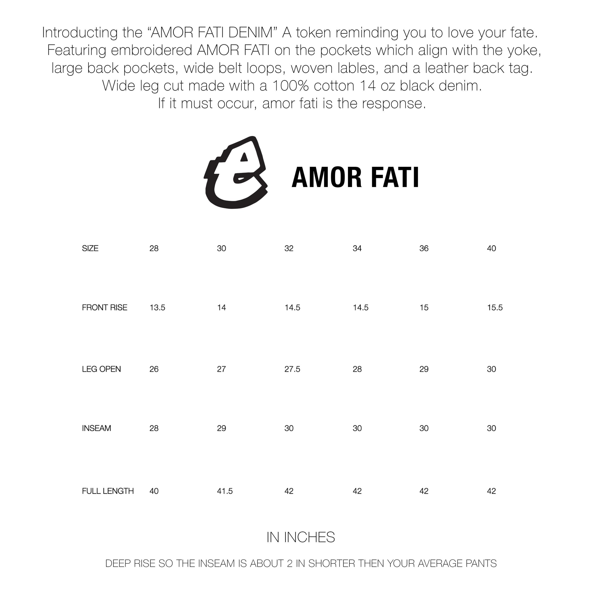 Amor Fati Denim