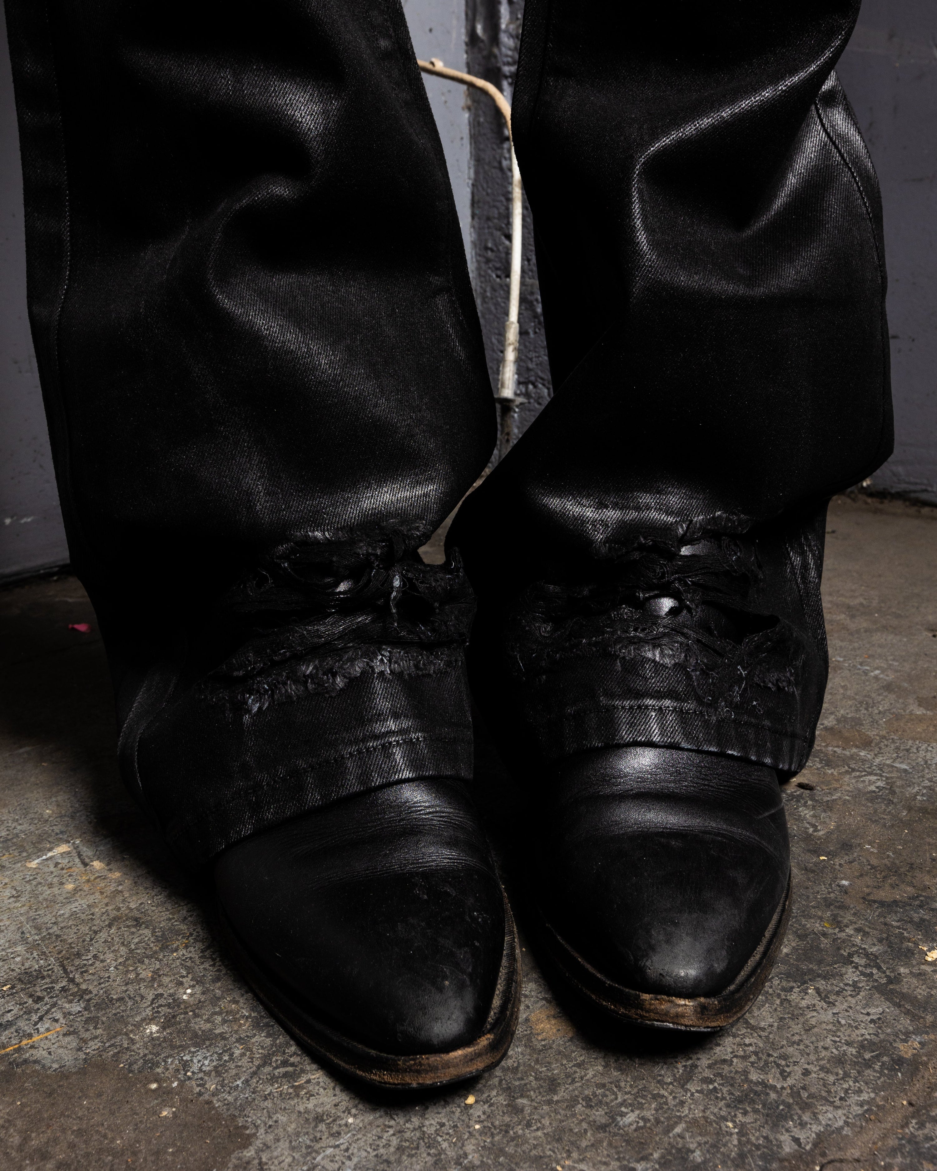 "VENDETTA" WAXED JEANS