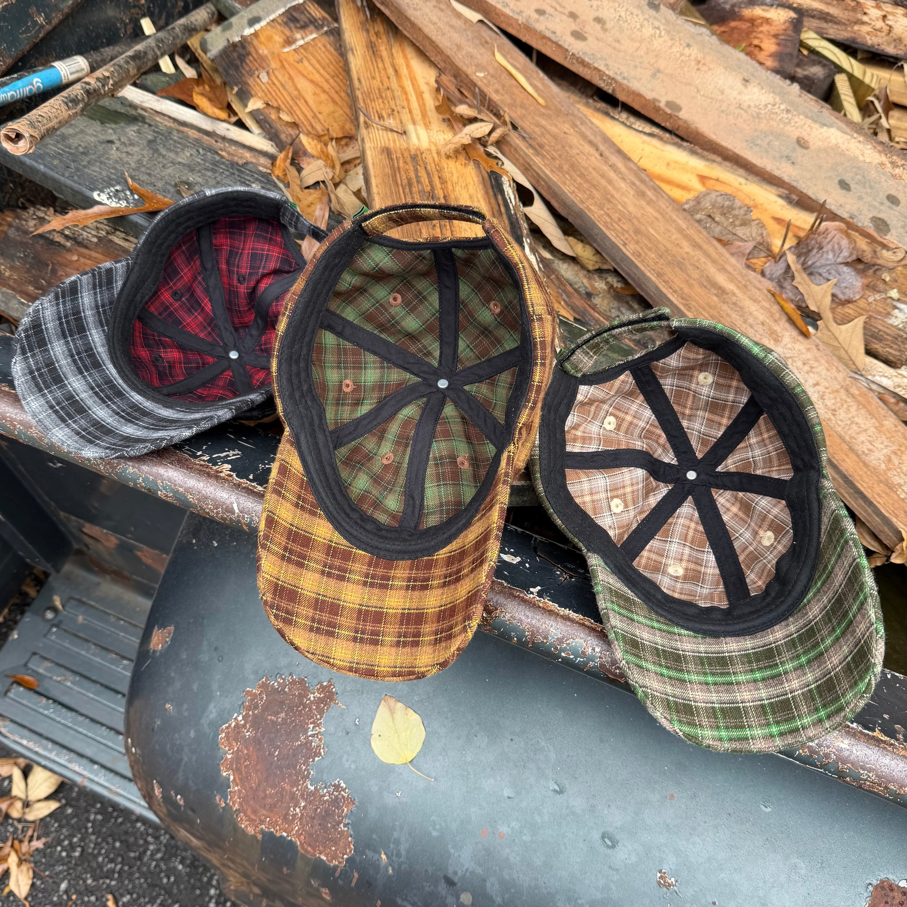 Evergreen Plaid Cap