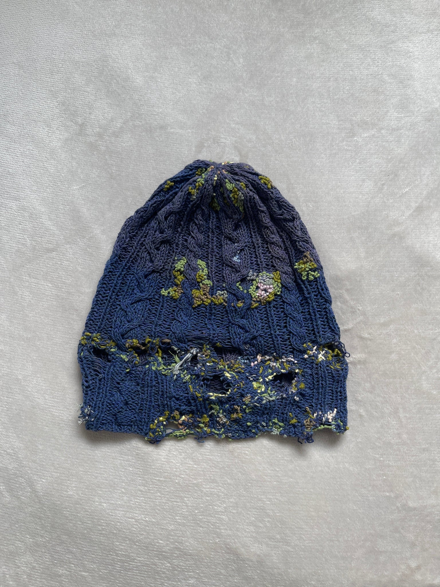 "" Embroidered Dot Beanie