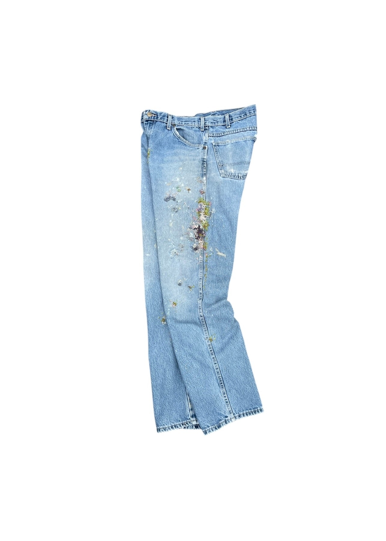 " Embroidered Dot work pants