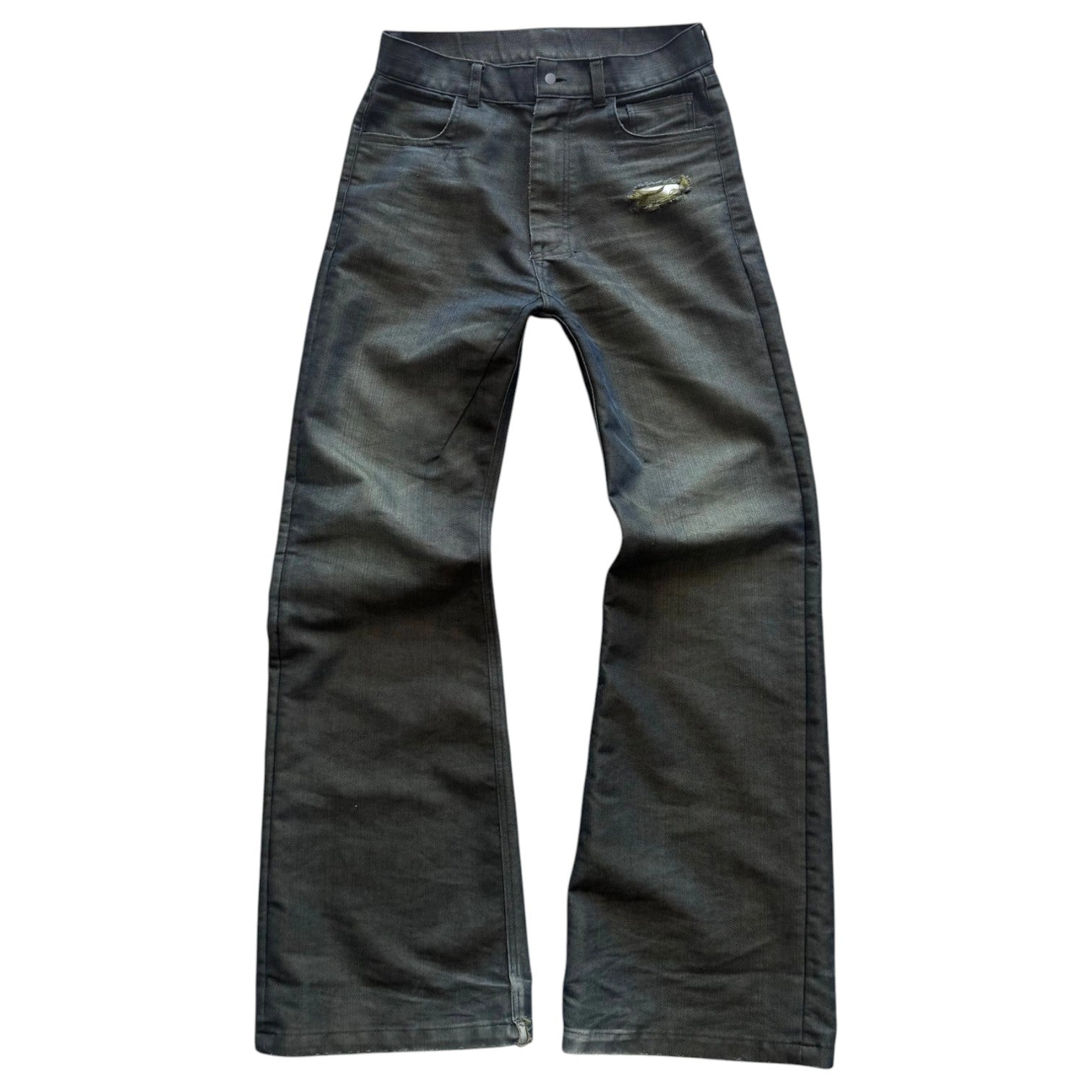 BASE O.1 'REBEL GREEN' WASHED DENIM