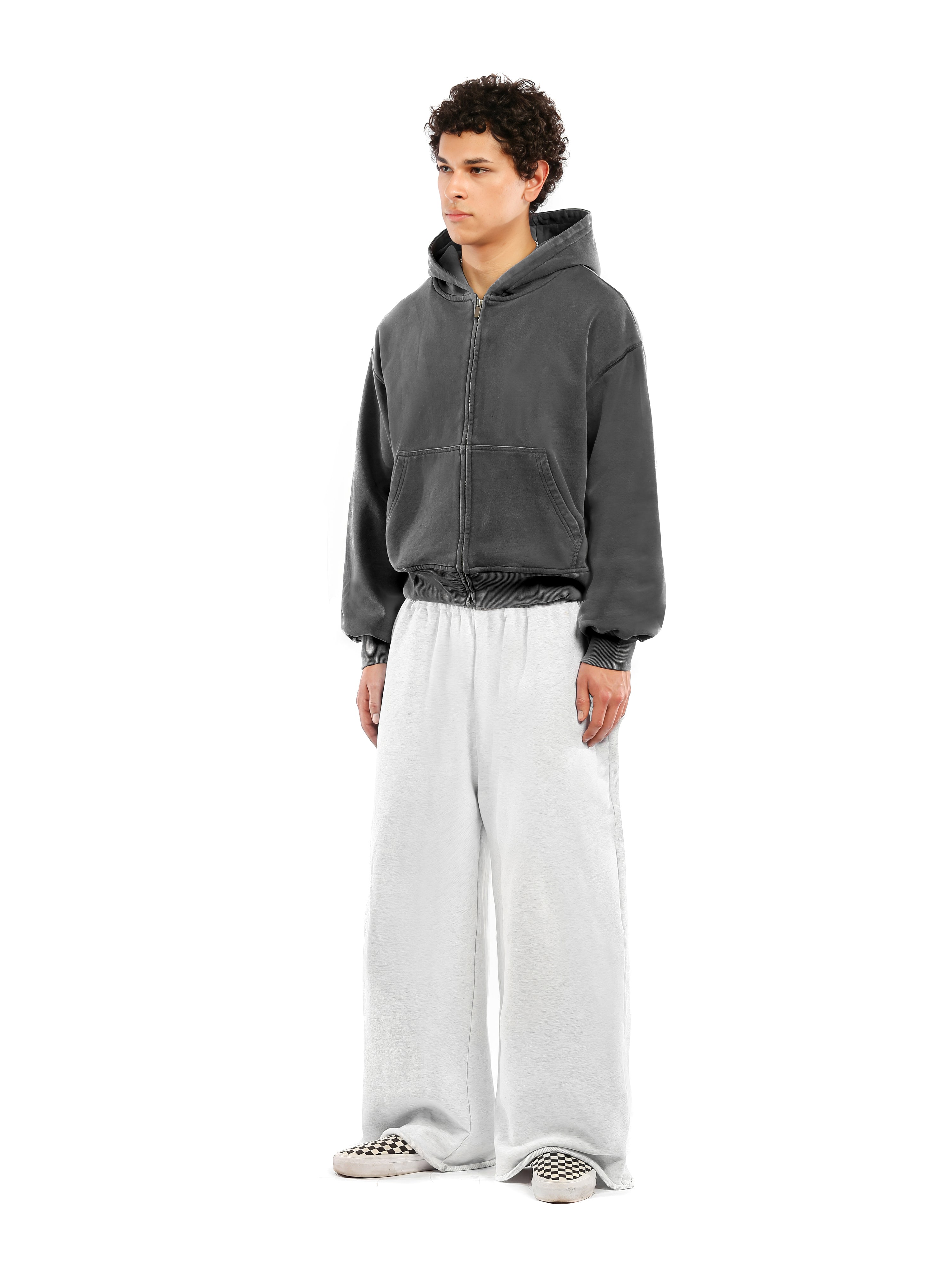 ZIP-UP HOODIE | CHARCOAL – Lowheads