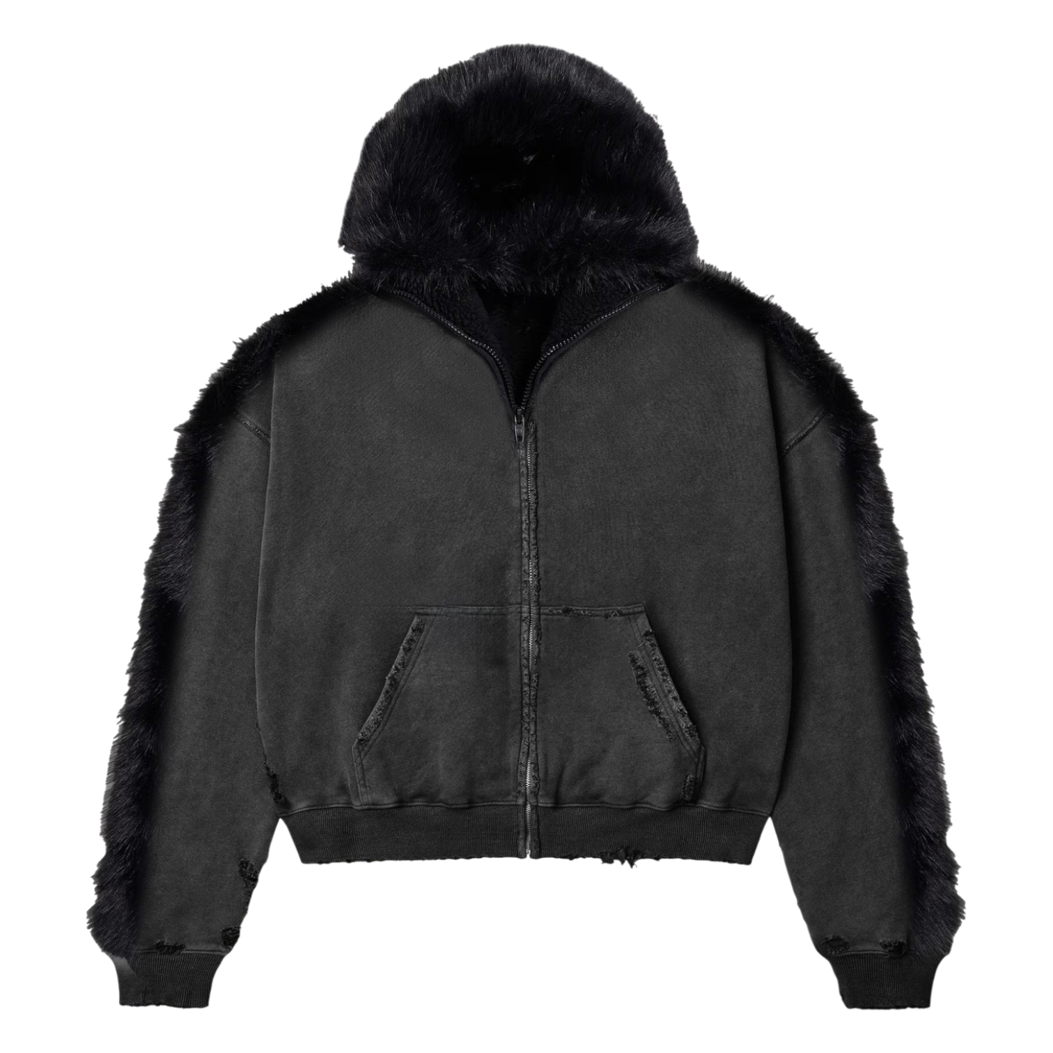 HYBRID FUR ZIP-UP
