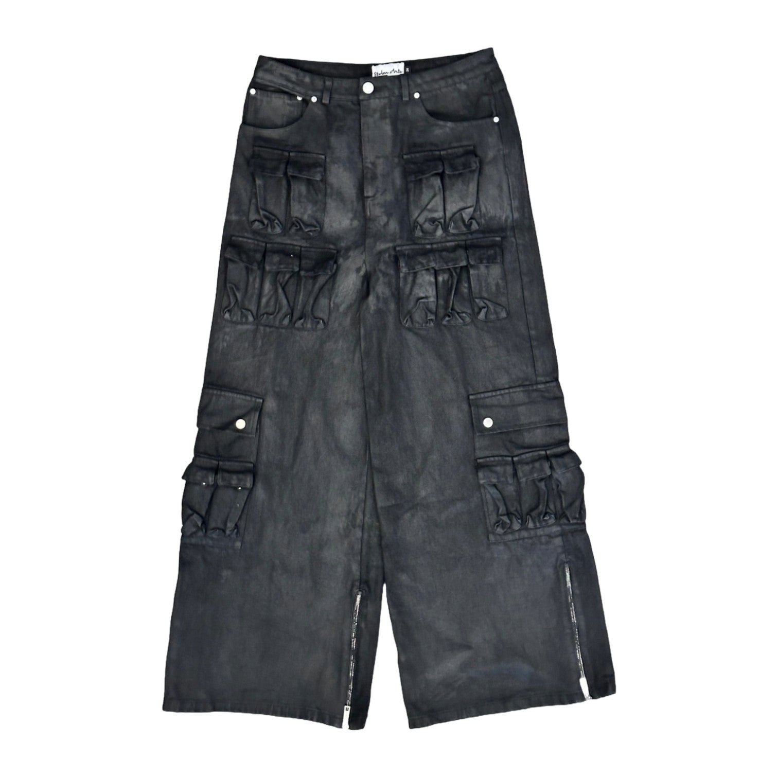 Waxed Denim Cargos