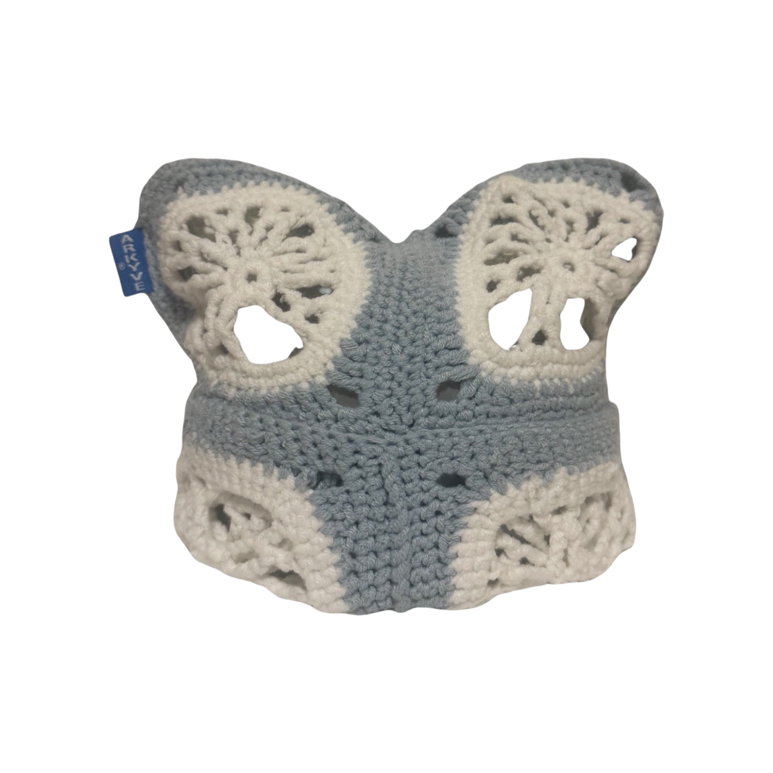 Frosted Tree Crochet Cat Hat