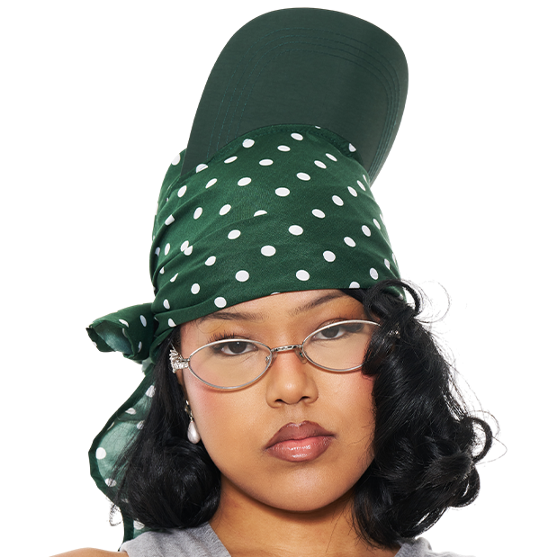 Hikage Tie Hat (GREEN DOT)