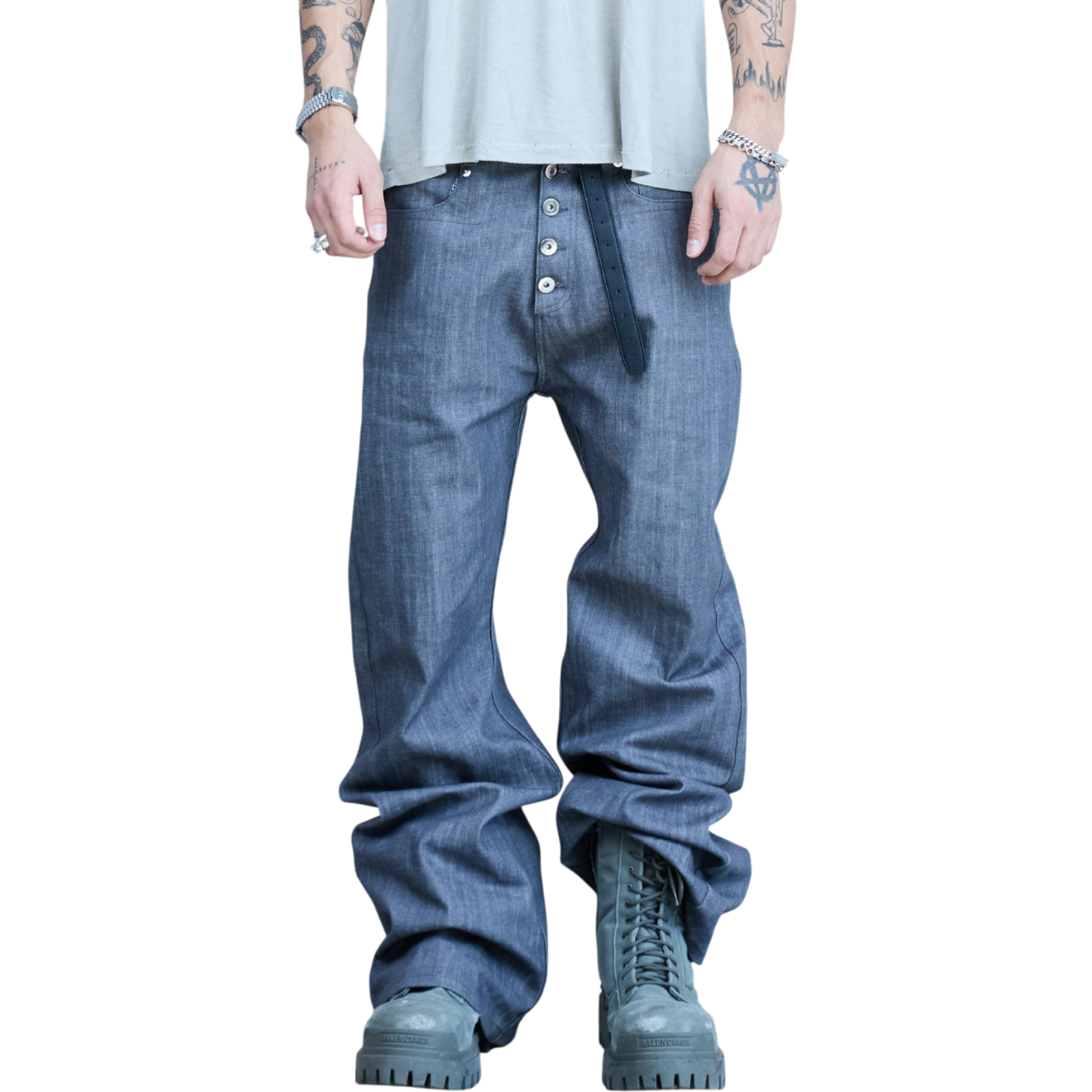 BASE 0.2 'GREY' BOOTCUT JAPANESE DENIM