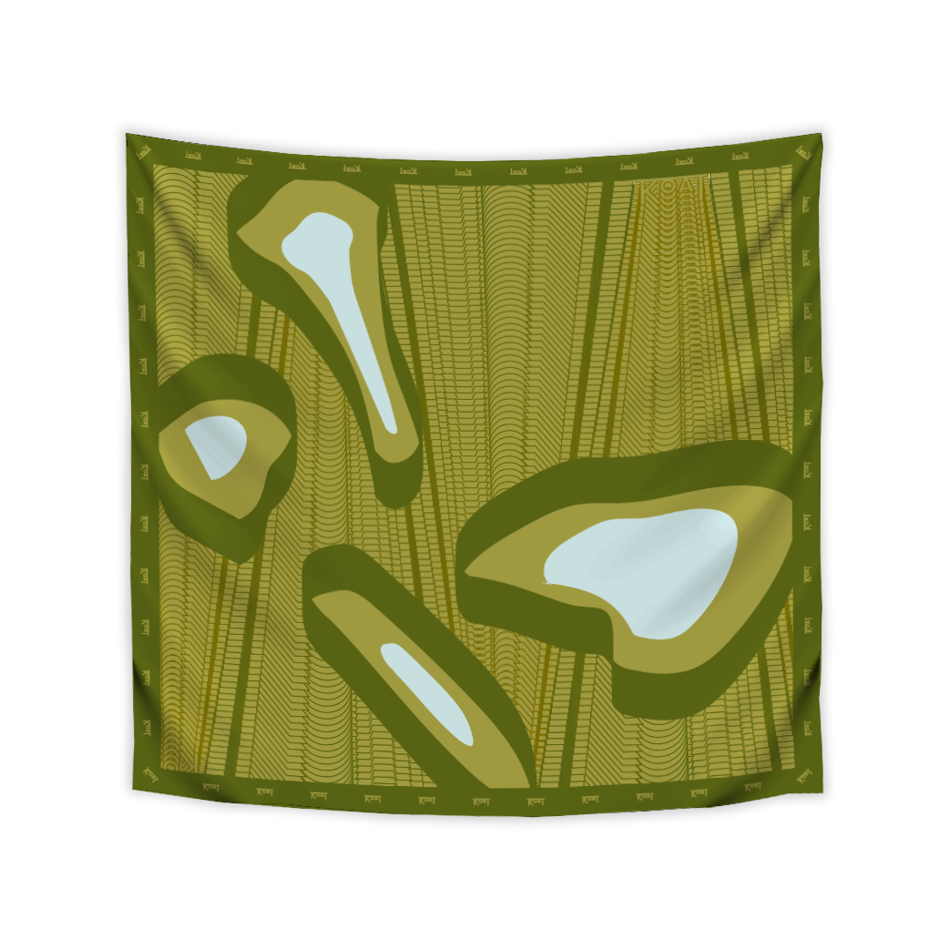 Radar Print Silk Scarf