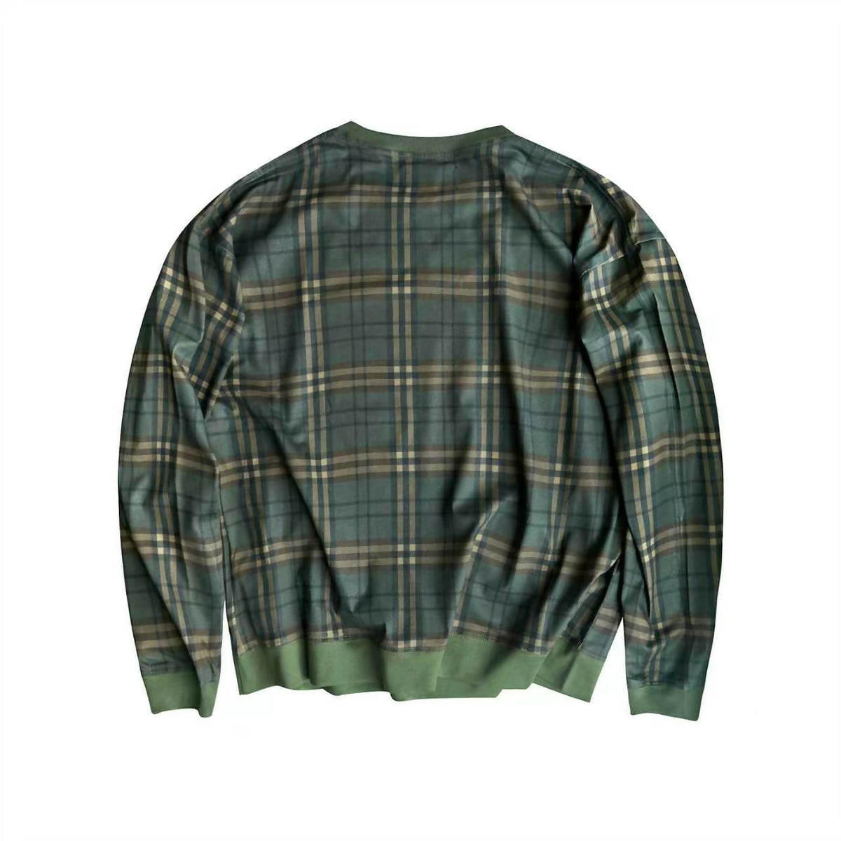 PLAID MONOGRAM ANTI-WAR AK PRINT LONG SLEEVE