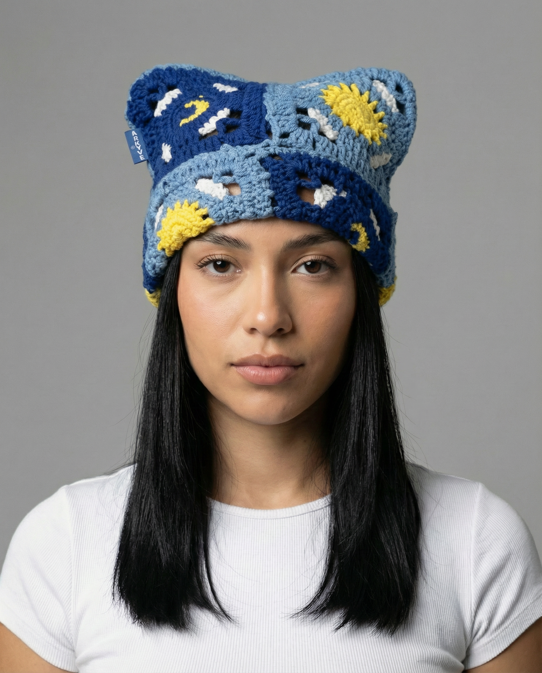 Starry Night Crochet Cat Hat