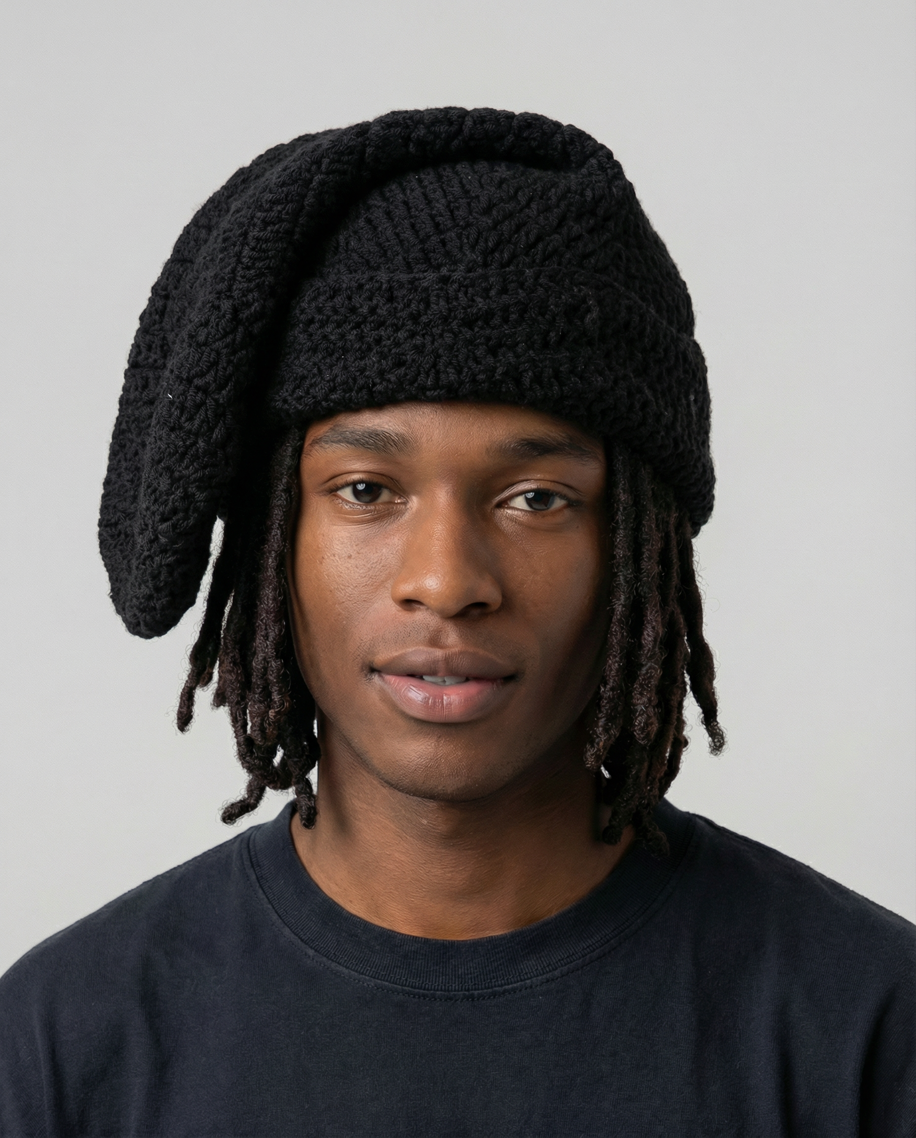 Shadow Moss Crochet Sock Hat