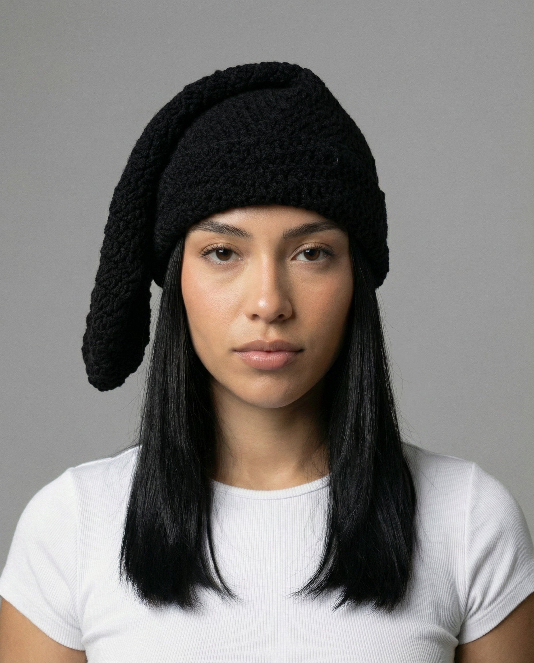 Shadow Moss Crochet Sock Hat