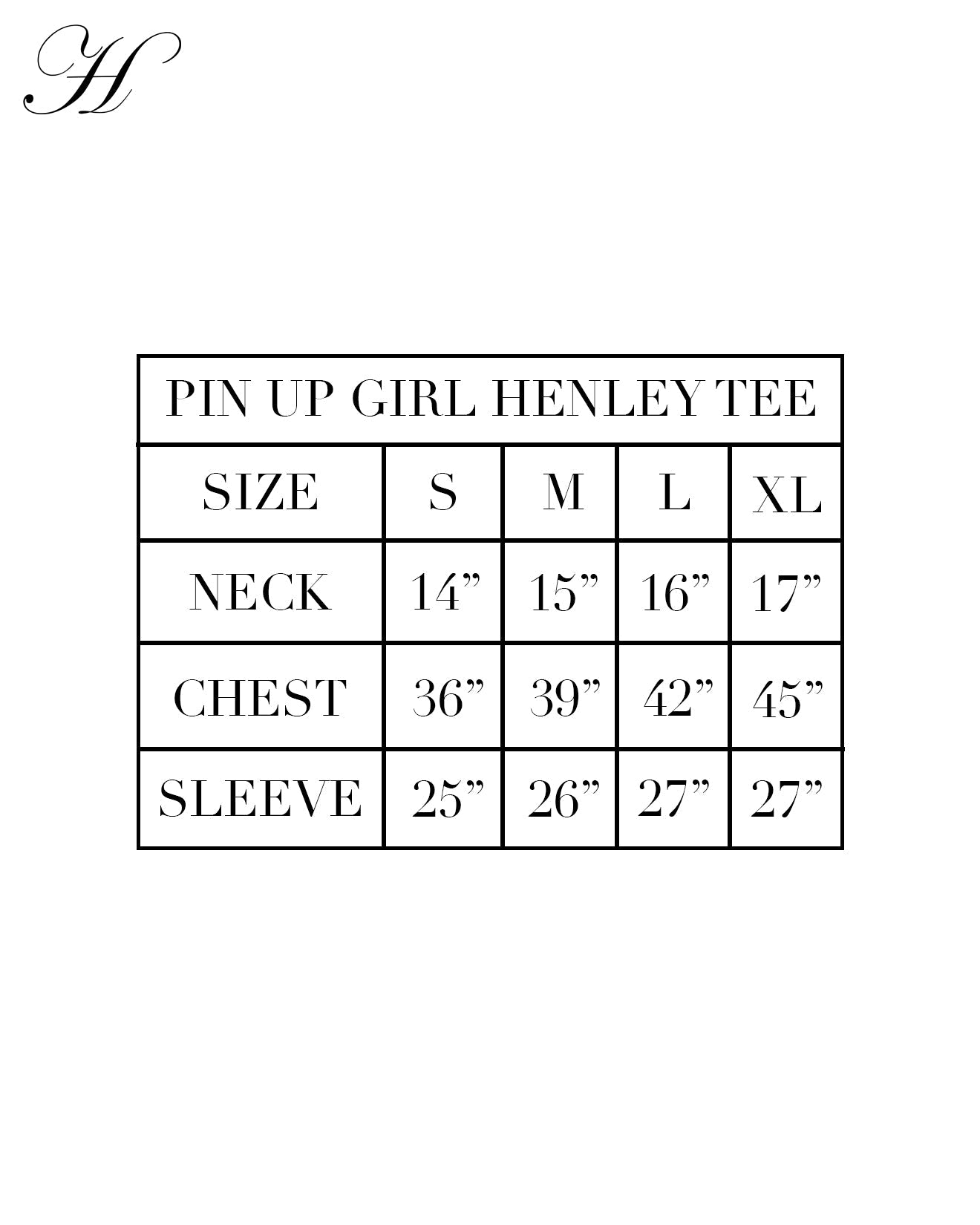 Pin Up Girl Henley Tee