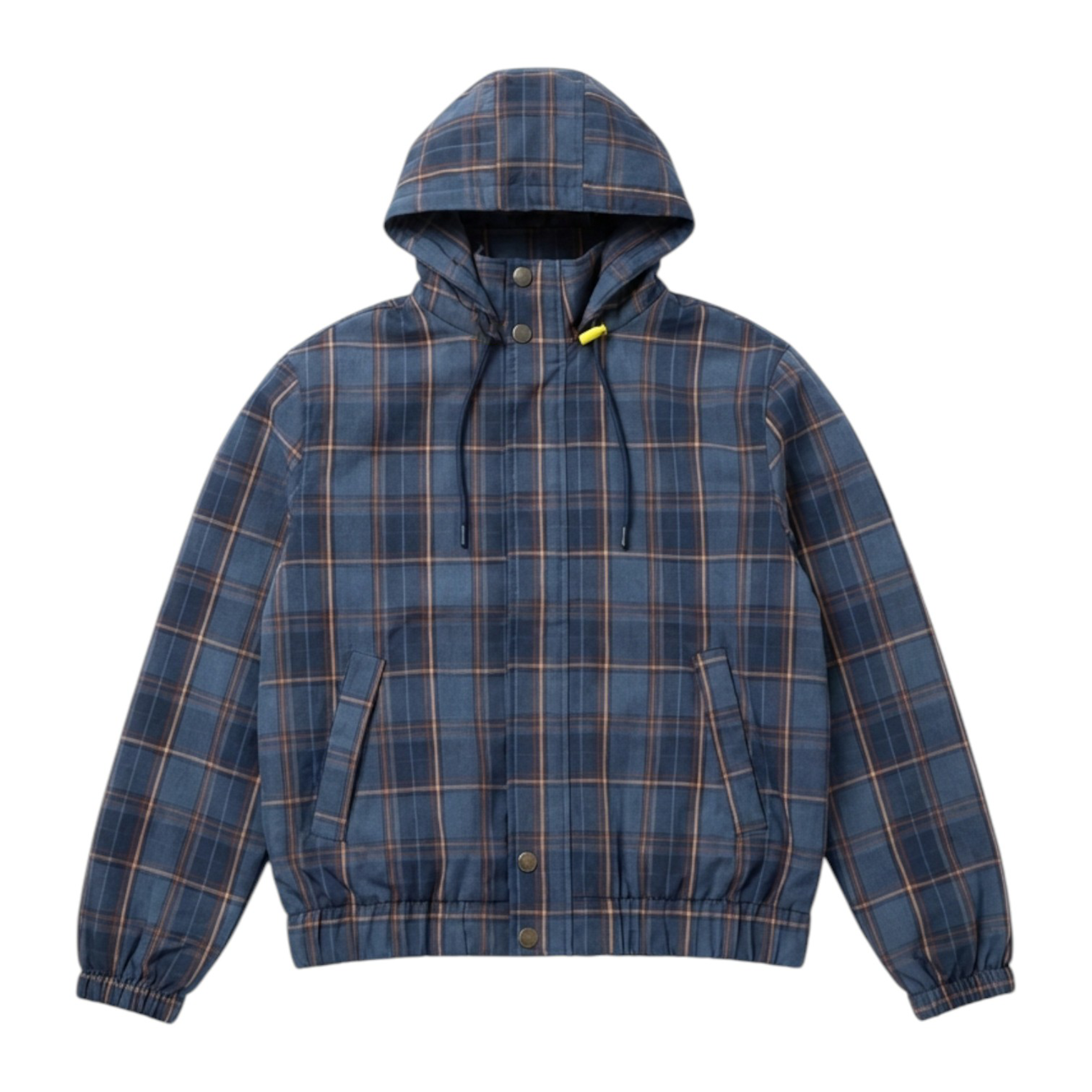 Plaid Wool Jacket, Blue