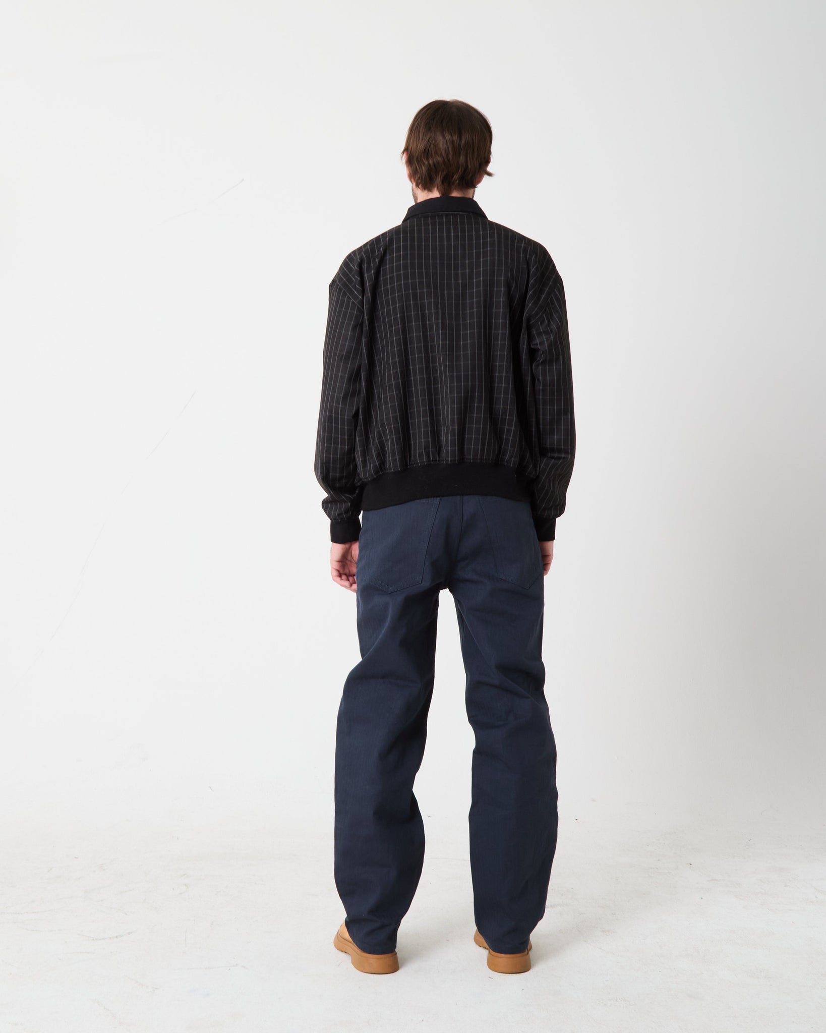 Waxed Herringbone Jean