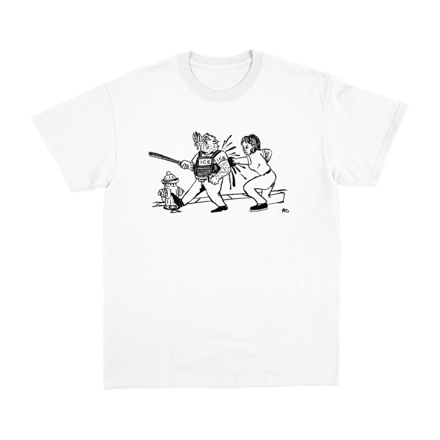 ICE PIGS White Tee (Printed)