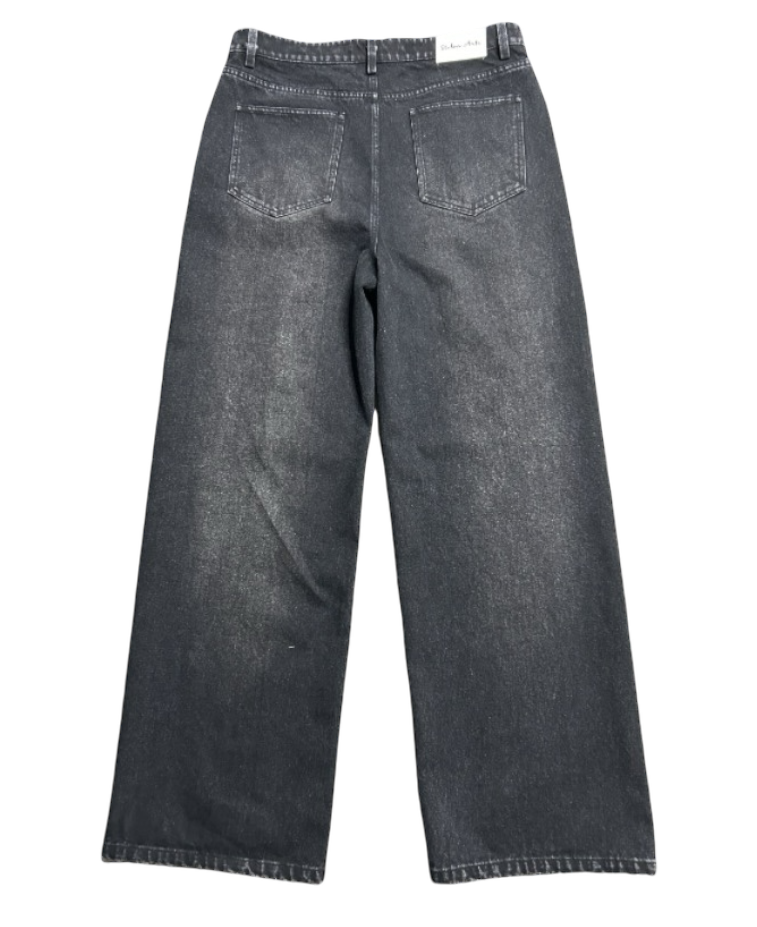 Baggy Black Washed Denim – Lowheads Baggy Black Washed Denim – Lowheads
